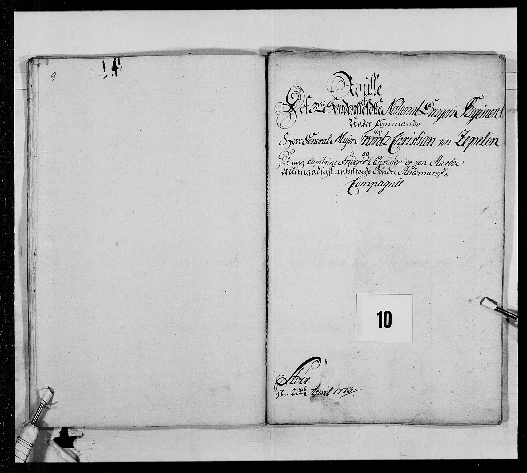 Generalitets- og kommissariatskollegiet, Det kongelige norske kommissariatskollegium, AV/RA-EA-5420/E/Eh/L0013: 3. Sønnafjelske dragonregiment, 1771-1773, p. 196