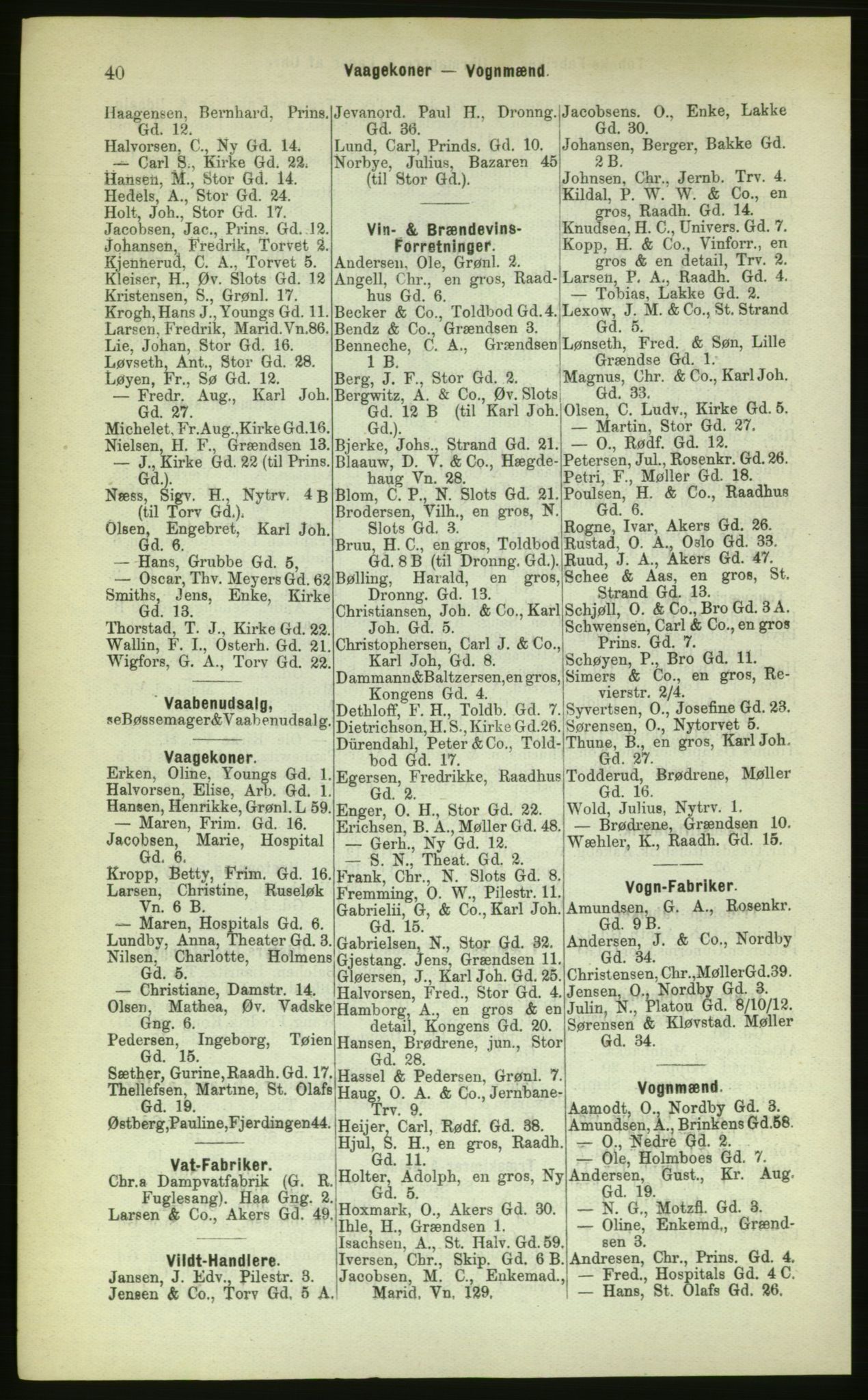 Kristiania/Oslo adressebok, PUBL/-, 1883, p. 40