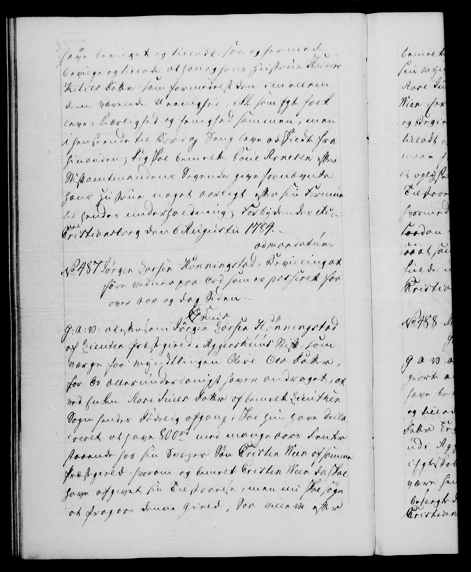 Danske Kanselli 1572-1799, AV/RA-EA-3023/F/Fc/Fca/Fcaa/L0050: Norske registre, 1784-1785, p. 271b