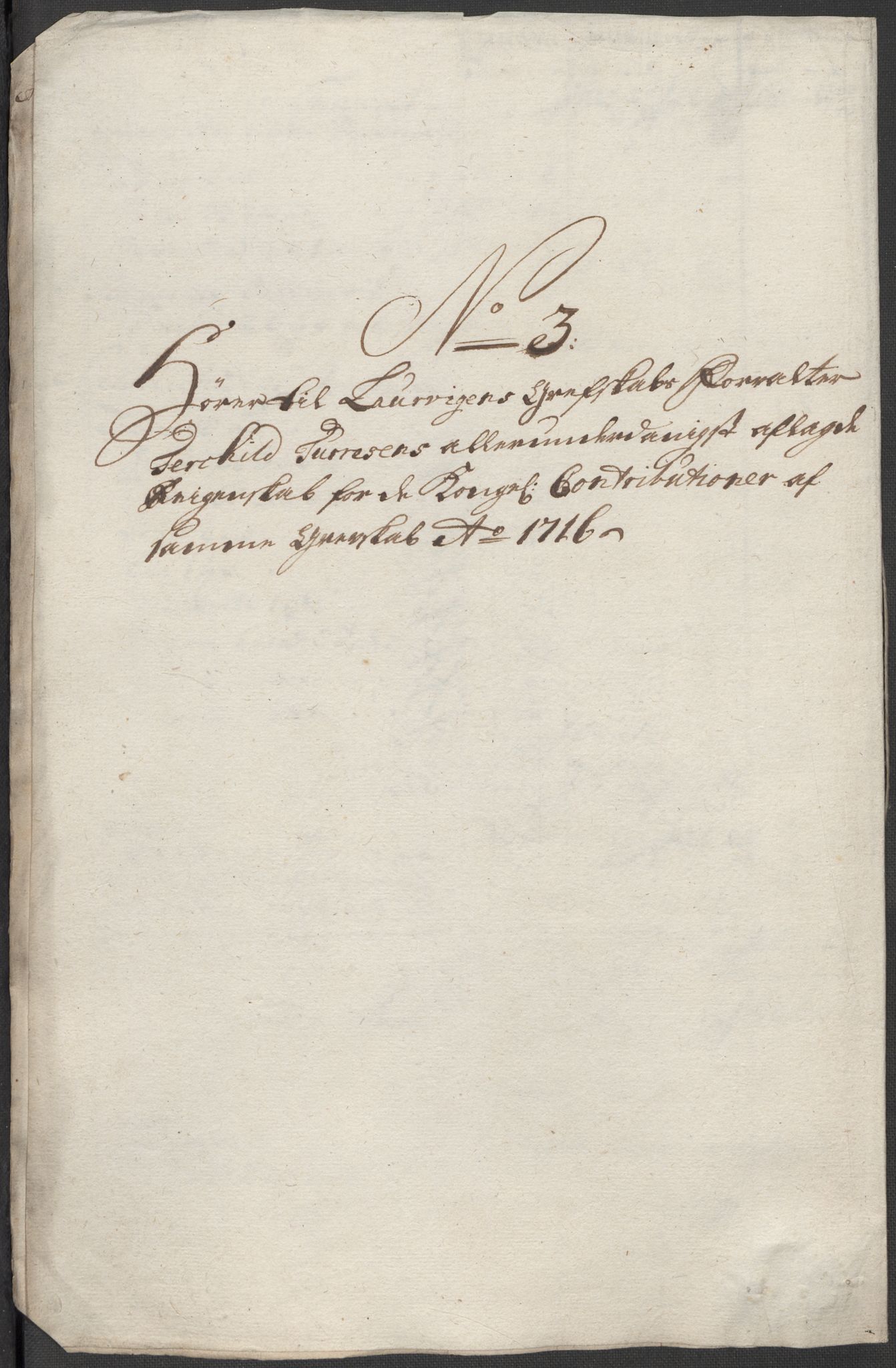 Rentekammeret inntil 1814, Reviderte regnskaper, Fogderegnskap, AV/RA-EA-4092/R33/L1987: Fogderegnskap Larvik grevskap, 1716-1717, p. 146