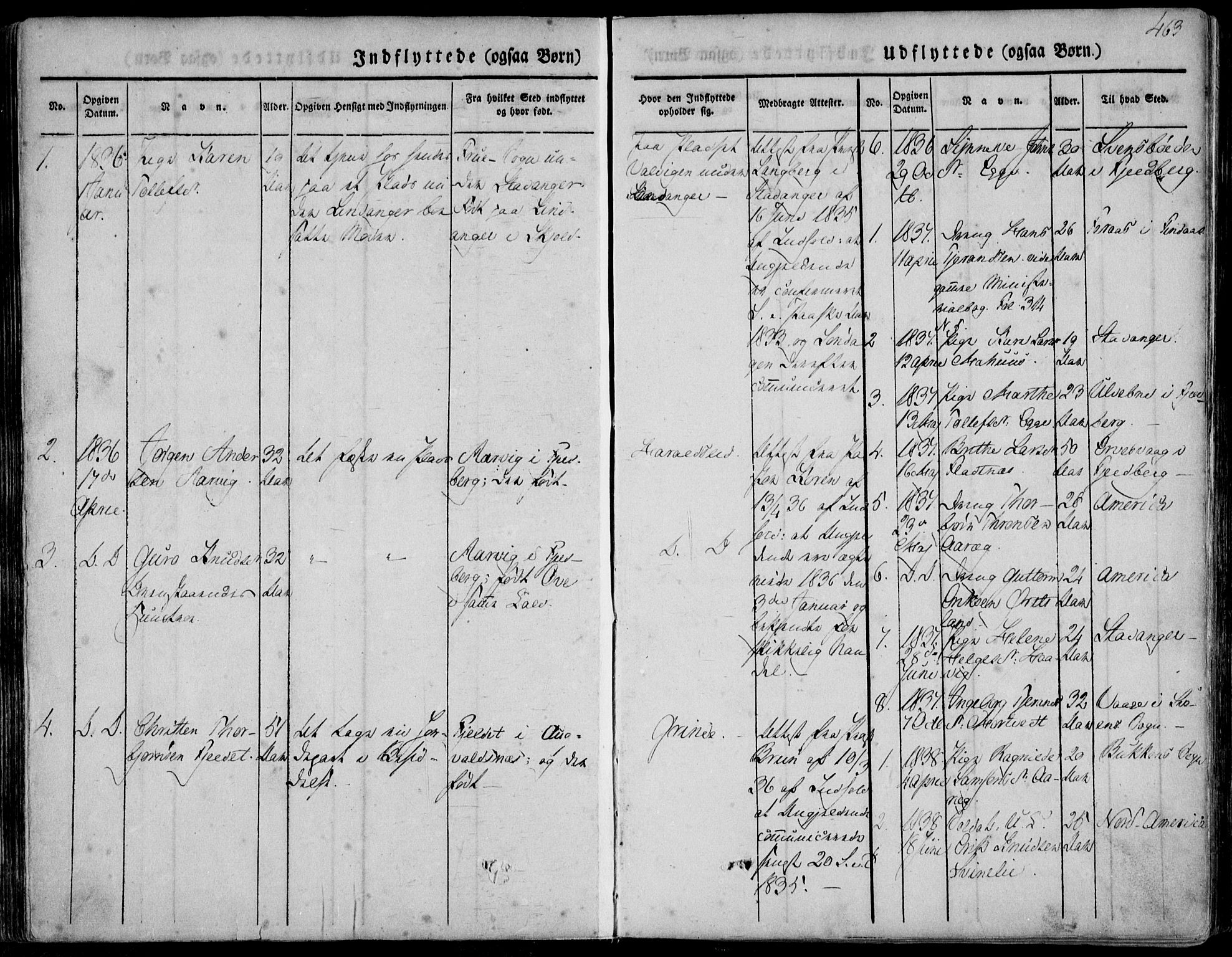 Skjold sokneprestkontor, SAST/A-101847/H/Ha/Haa/L0006: Parish register (official) no. A 6.2, 1835-1858, p. 463