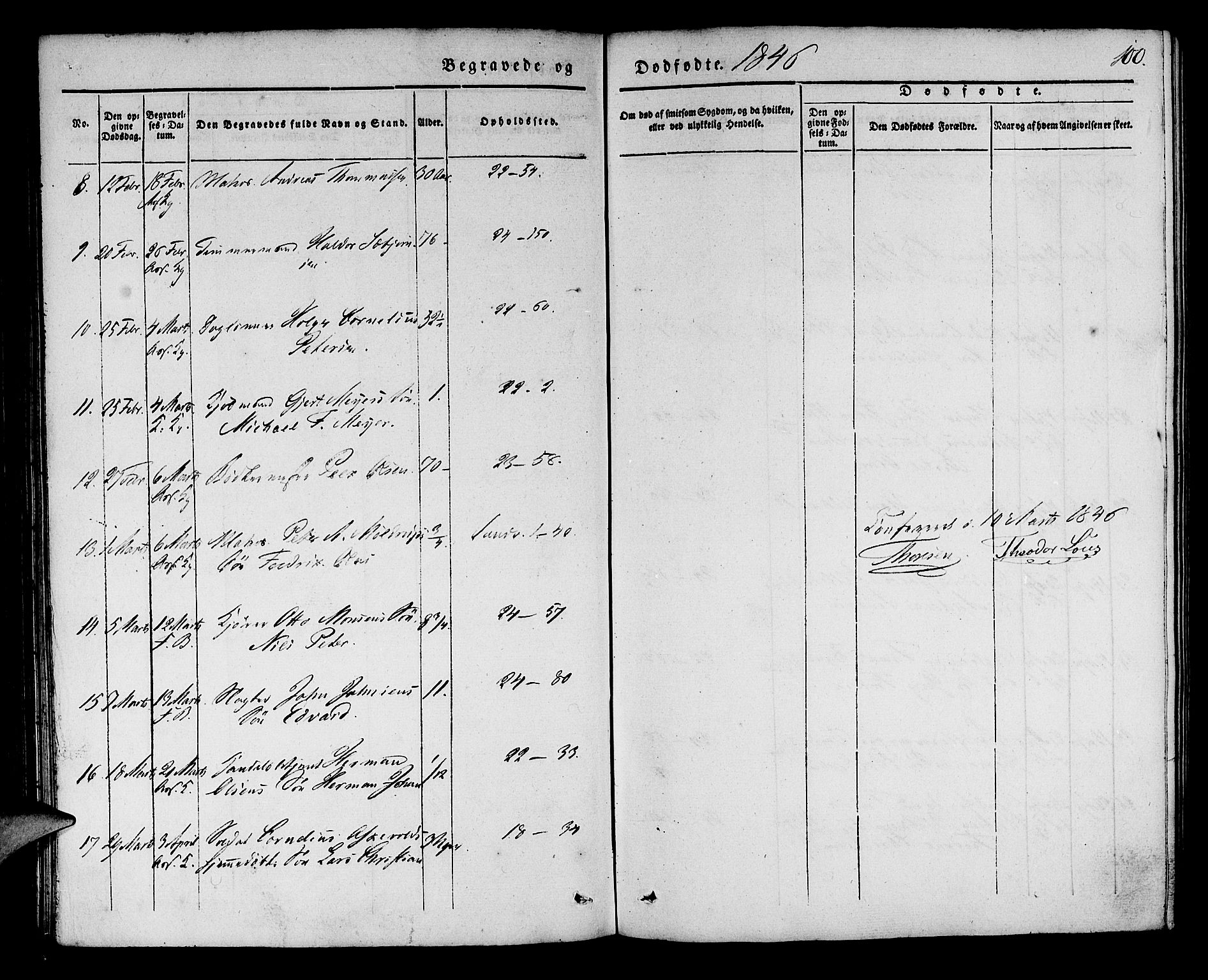 Korskirken sokneprestembete, SAB/A-76101/H/Haa/L0043: Parish register (official) no. E 1, 1834-1848, p. 100