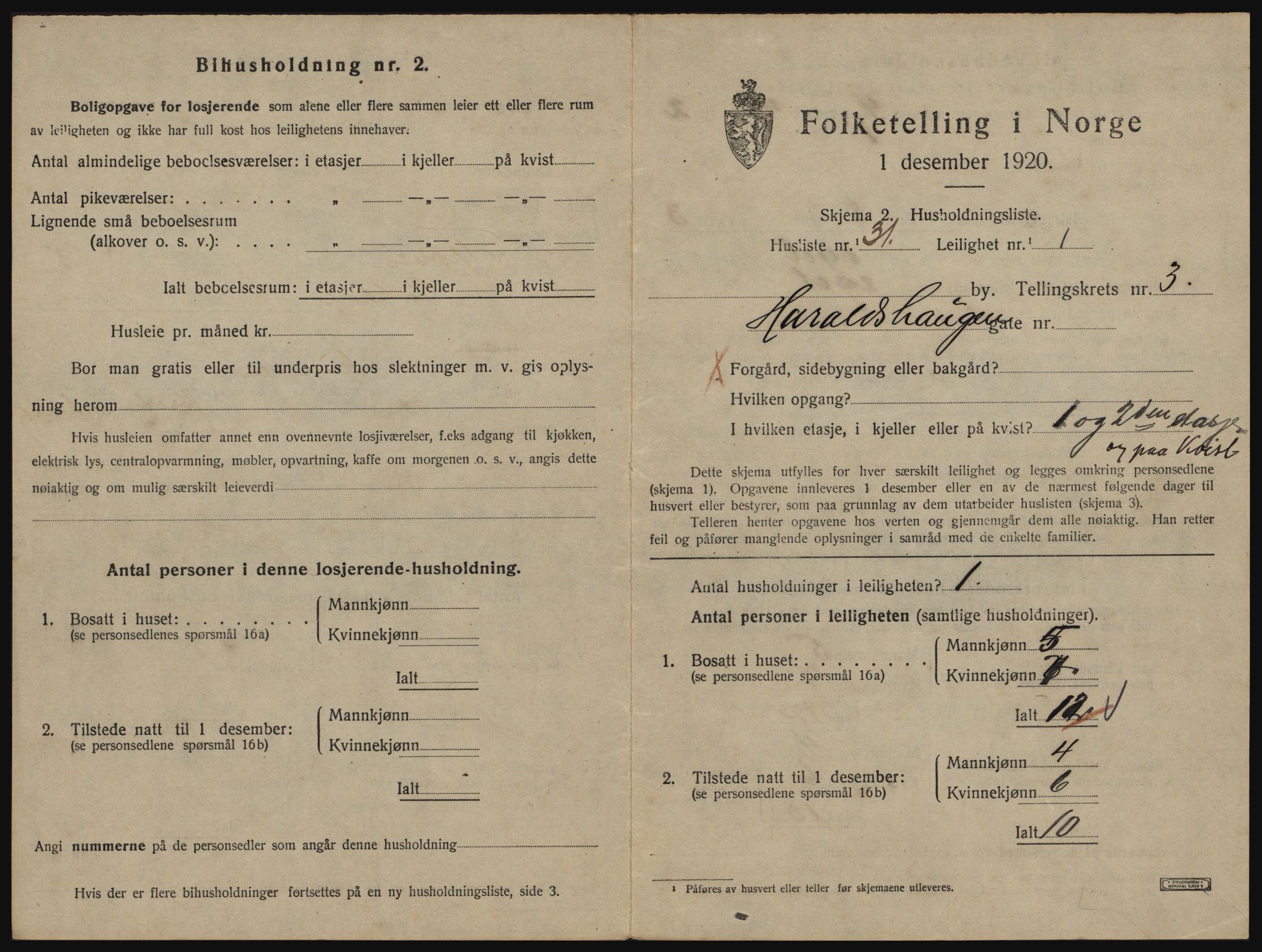 SATØ, 1920 census for Tromsø, 1920, p. 3205