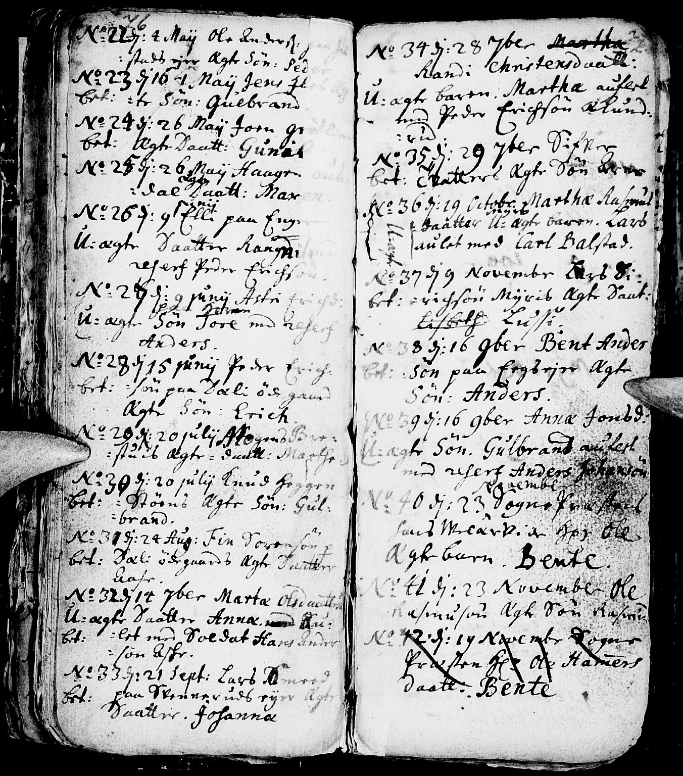 Nes prestekontor, Hedmark, AV/SAH-PREST-020/L/La/L0001: Parish register (copy) no. 1, 1663-1784, p. 76-77