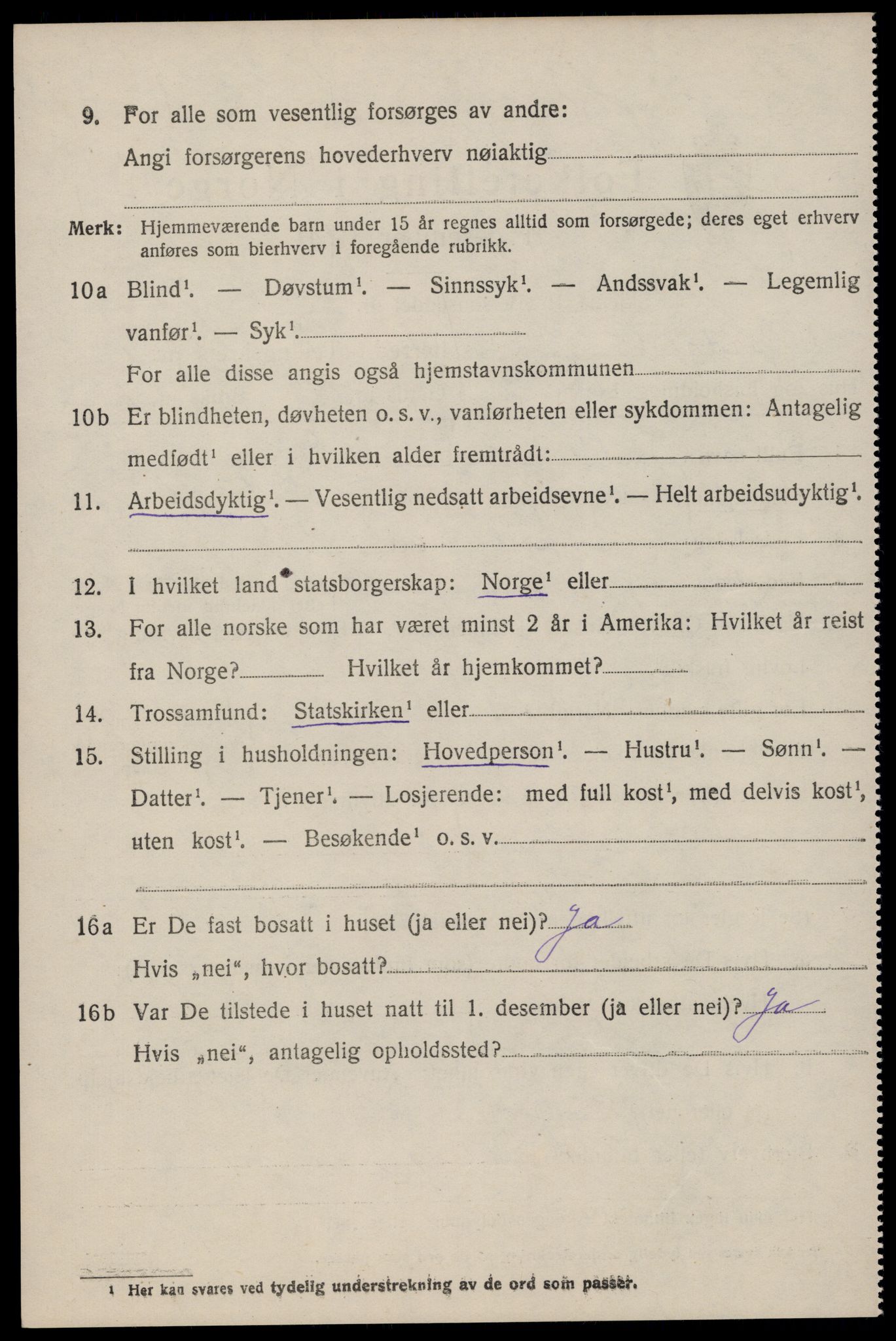 SAST, 1920 census for Årdal, 1920, p. 365