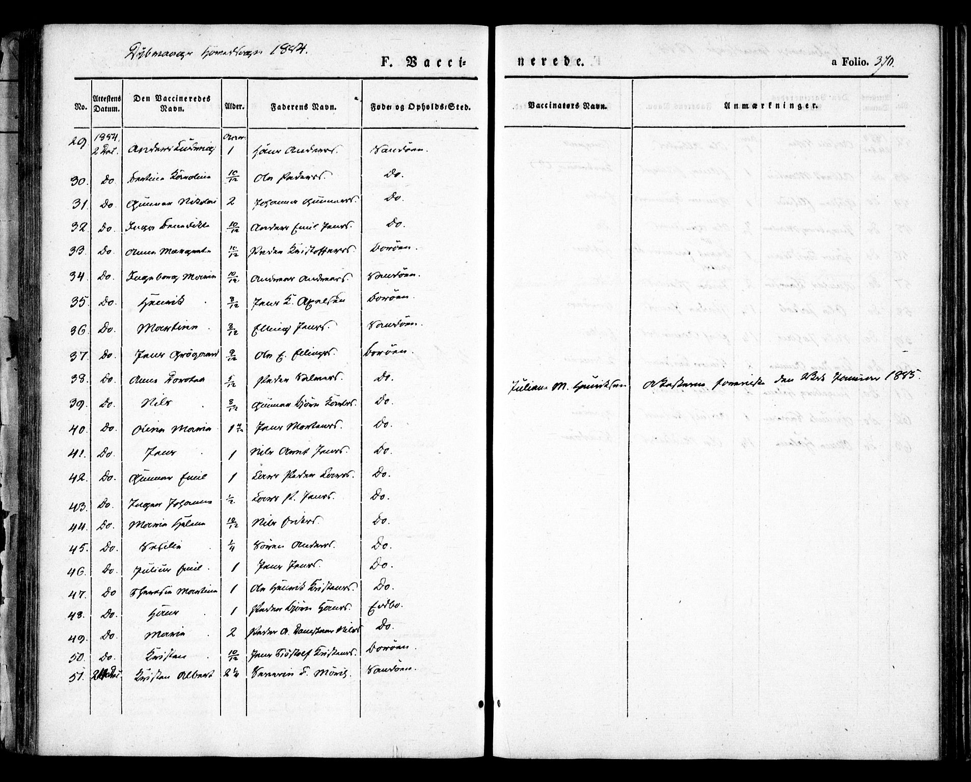 Dypvåg sokneprestkontor, AV/SAK-1111-0007/F/Fa/Faa/L0005: Parish register (official) no. A 5, 1841-1854, p. 370