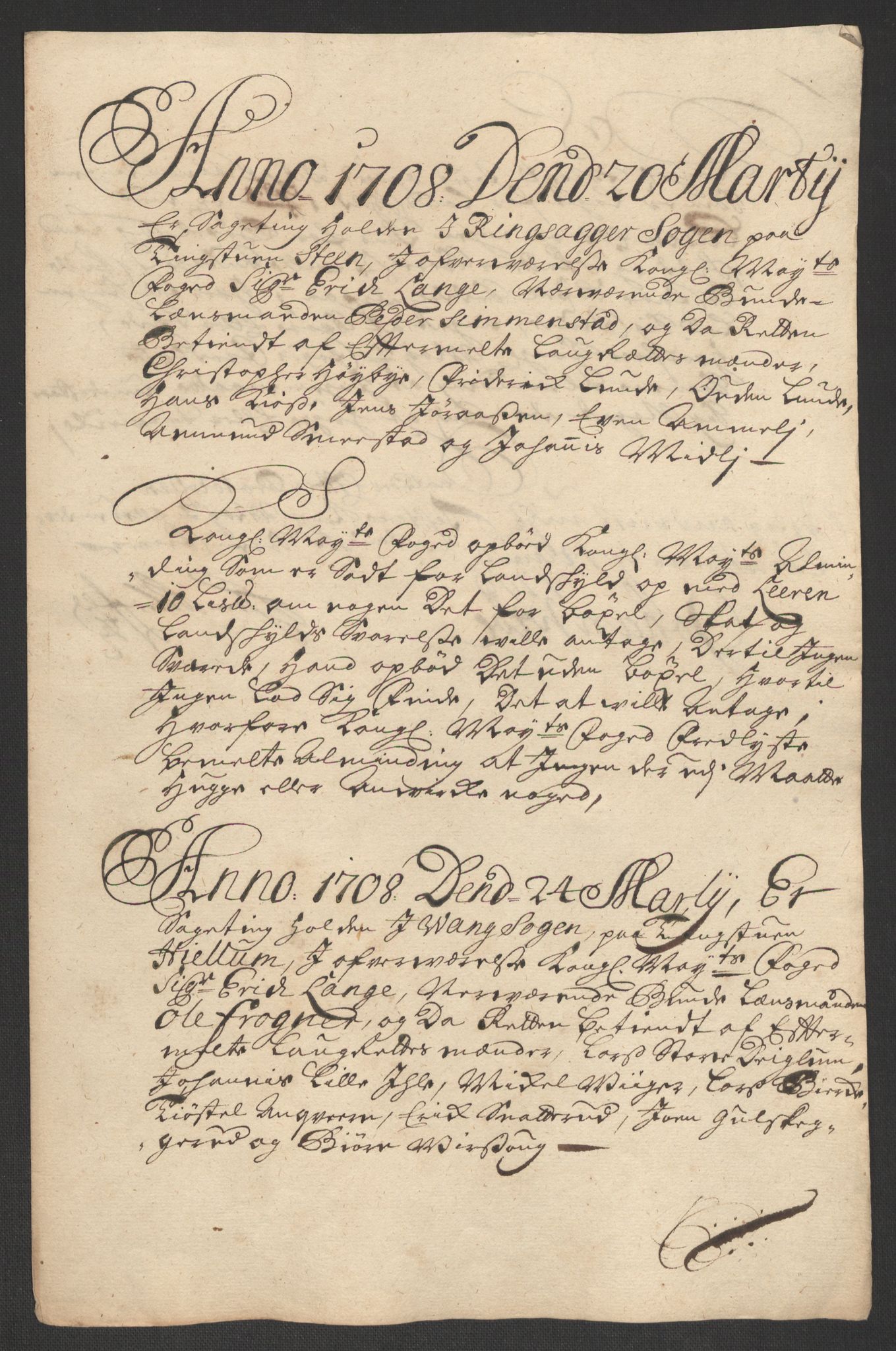 Rentekammeret inntil 1814, Reviderte regnskaper, Fogderegnskap, AV/RA-EA-4092/R16/L1044: Fogderegnskap Hedmark, 1708, p. 291