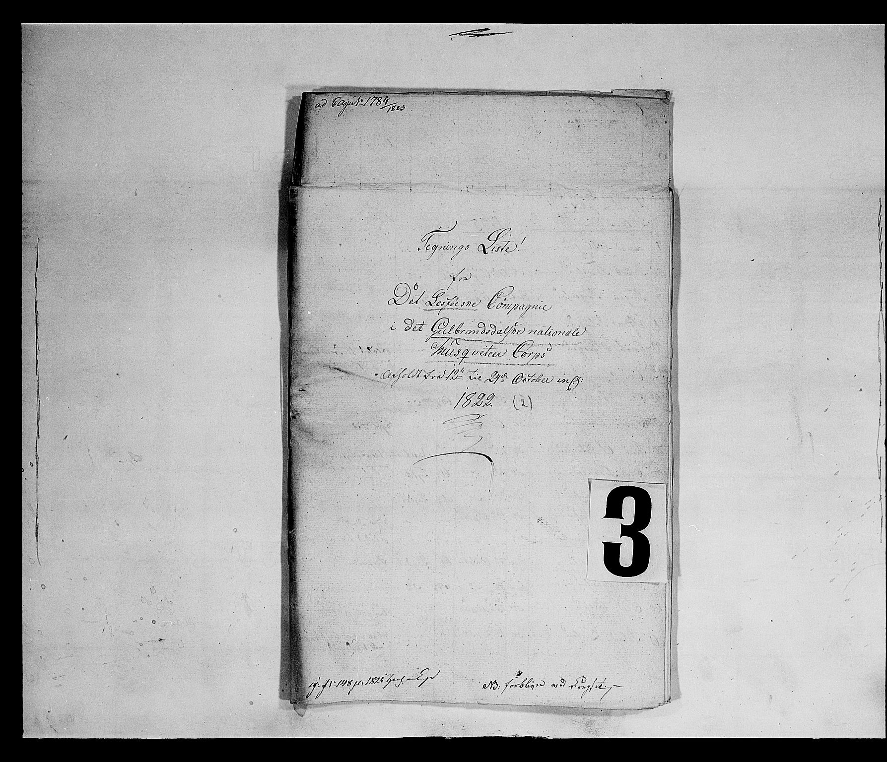 Fylkesmannen i Oppland, AV/SAH-FYO-002/1/K/Ka/L1152: Gudbrandsdalen nasjonale musketérkorps - Lesjeske kompani, 1818-1860, p. 29
