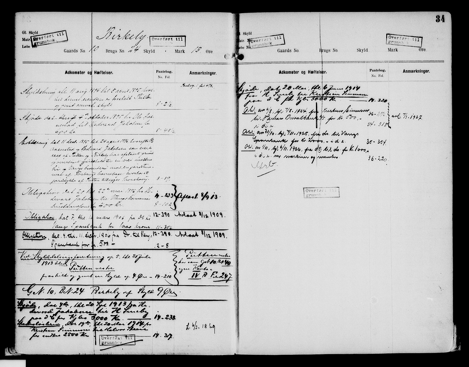 Nord-Hedmark sorenskriveri, SAH/TING-012/H/Ha/Had/Hade/L0002: Mortgage register no. 4.2, 1893-1940, p. 34