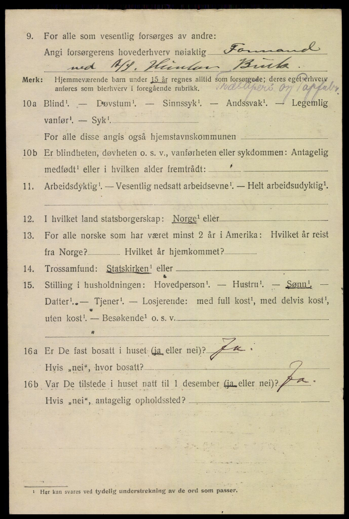 SAH, 1920 census for Gjøvik, 1920, p. 9997