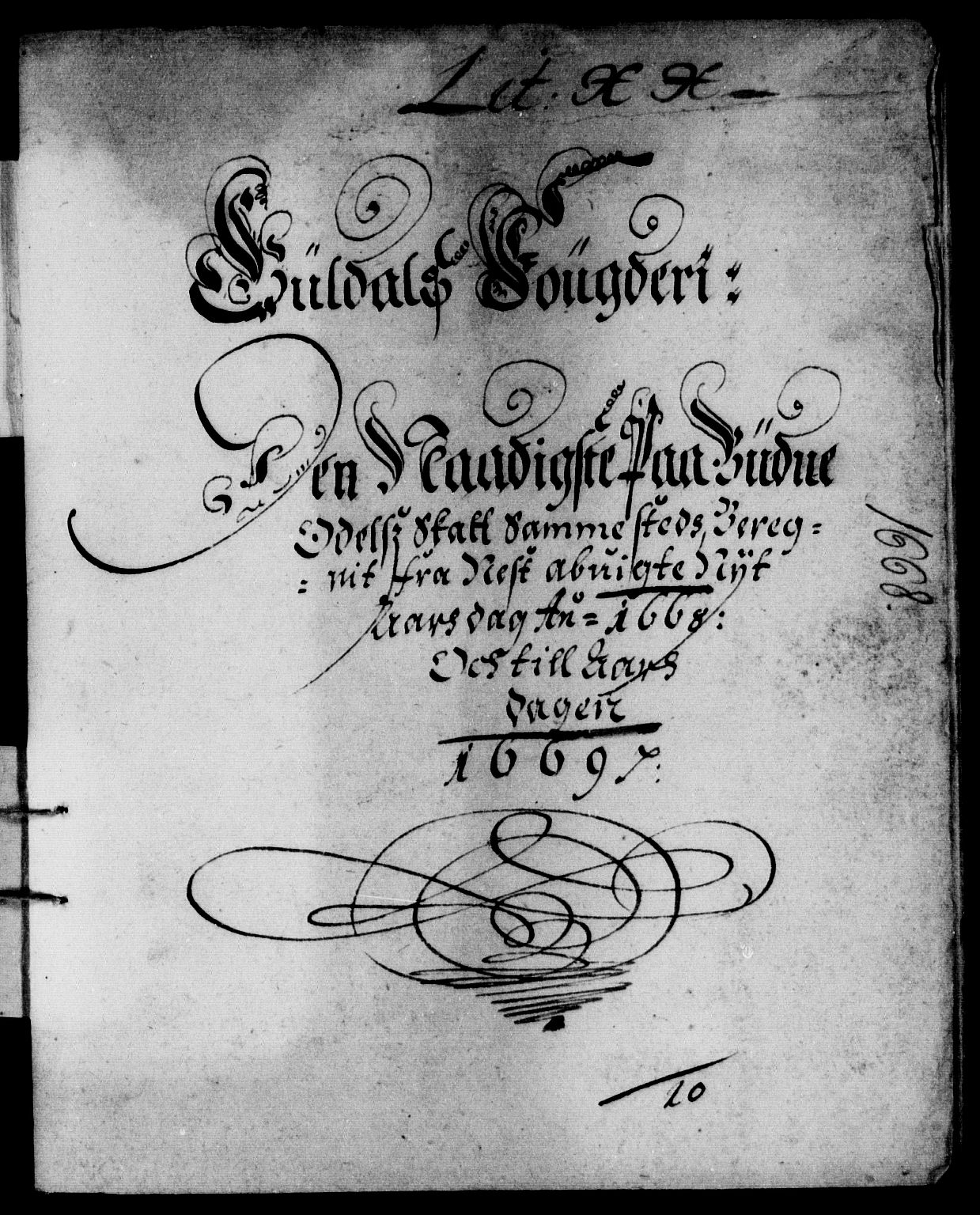 Rentekammeret inntil 1814, Reviderte regnskaper, Stiftamtstueregnskaper, Trondheim stiftamt og Nordland amt, AV/RA-EA-6044/R/Rd/L0025: Trondheim stiftamt, 1668
