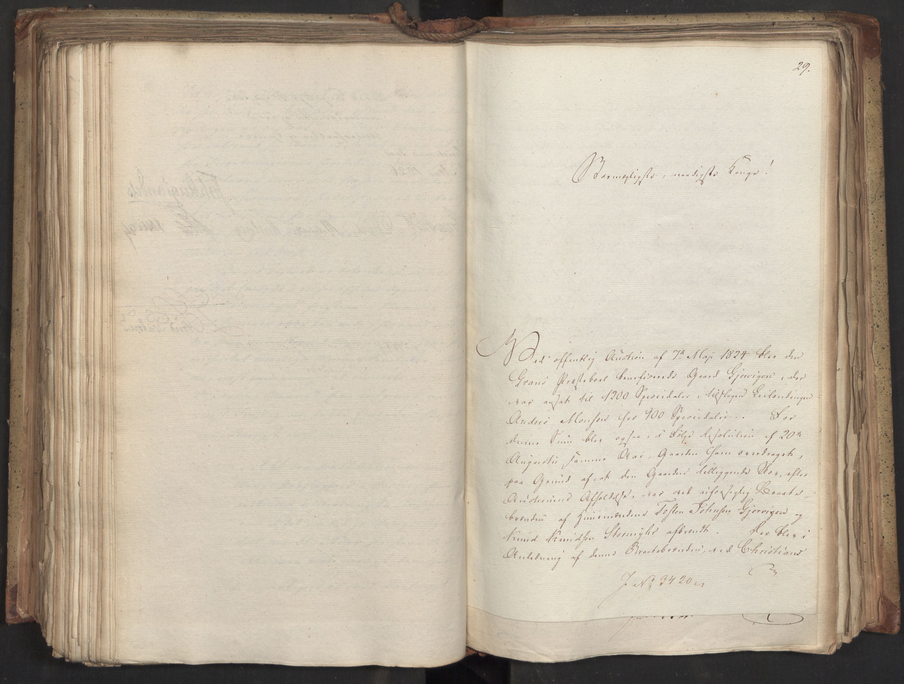 Statsrådsavdelingen i Stockholm, AV/RA-S-1003/D/Da/L0046: Regjeringsinnstillinger nr. 3308-3500, 1826, p. 315