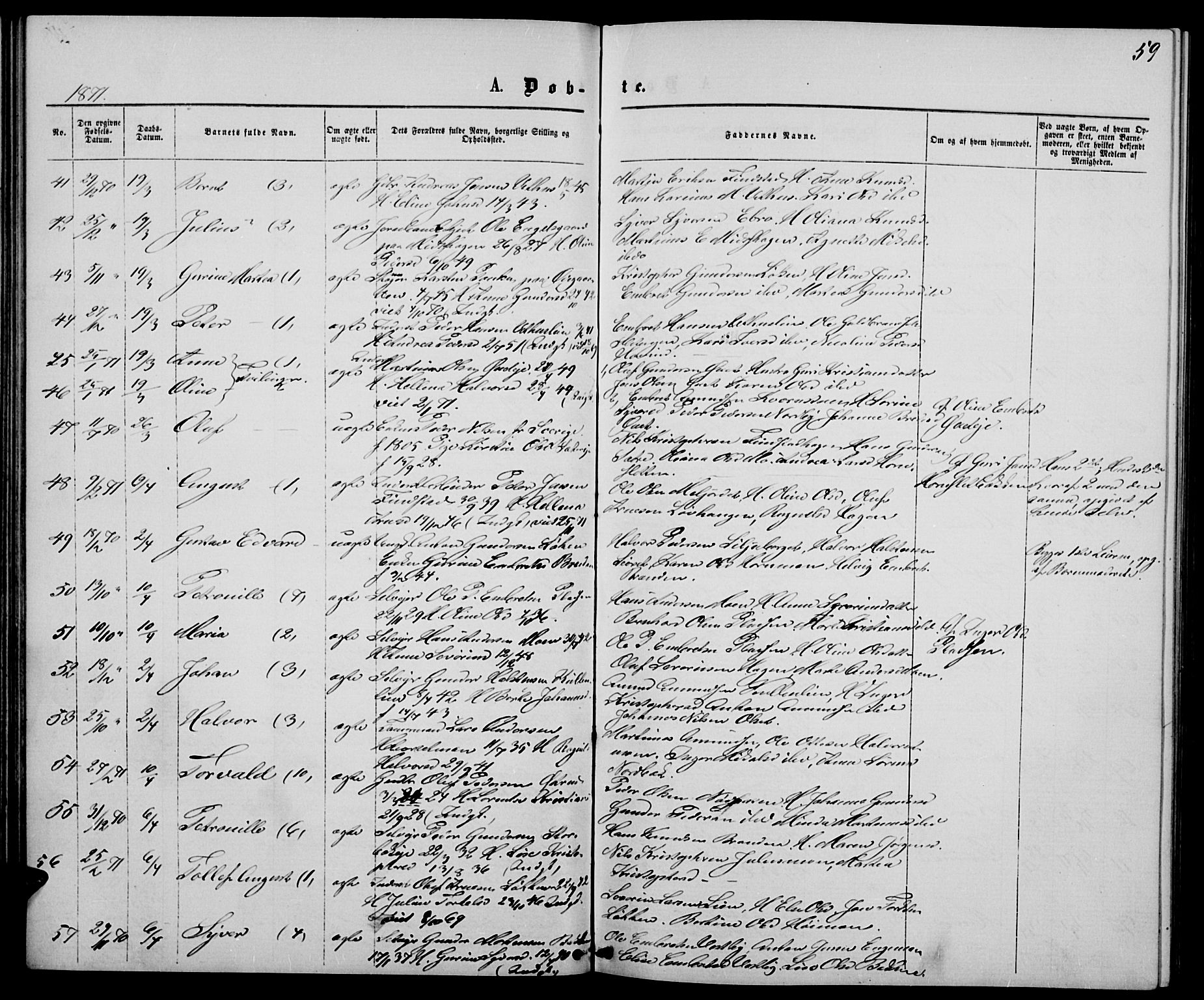 Elverum prestekontor, AV/SAH-PREST-044/H/Ha/Hab/L0004: Parish register (copy) no. 4, 1866-1874, p. 59