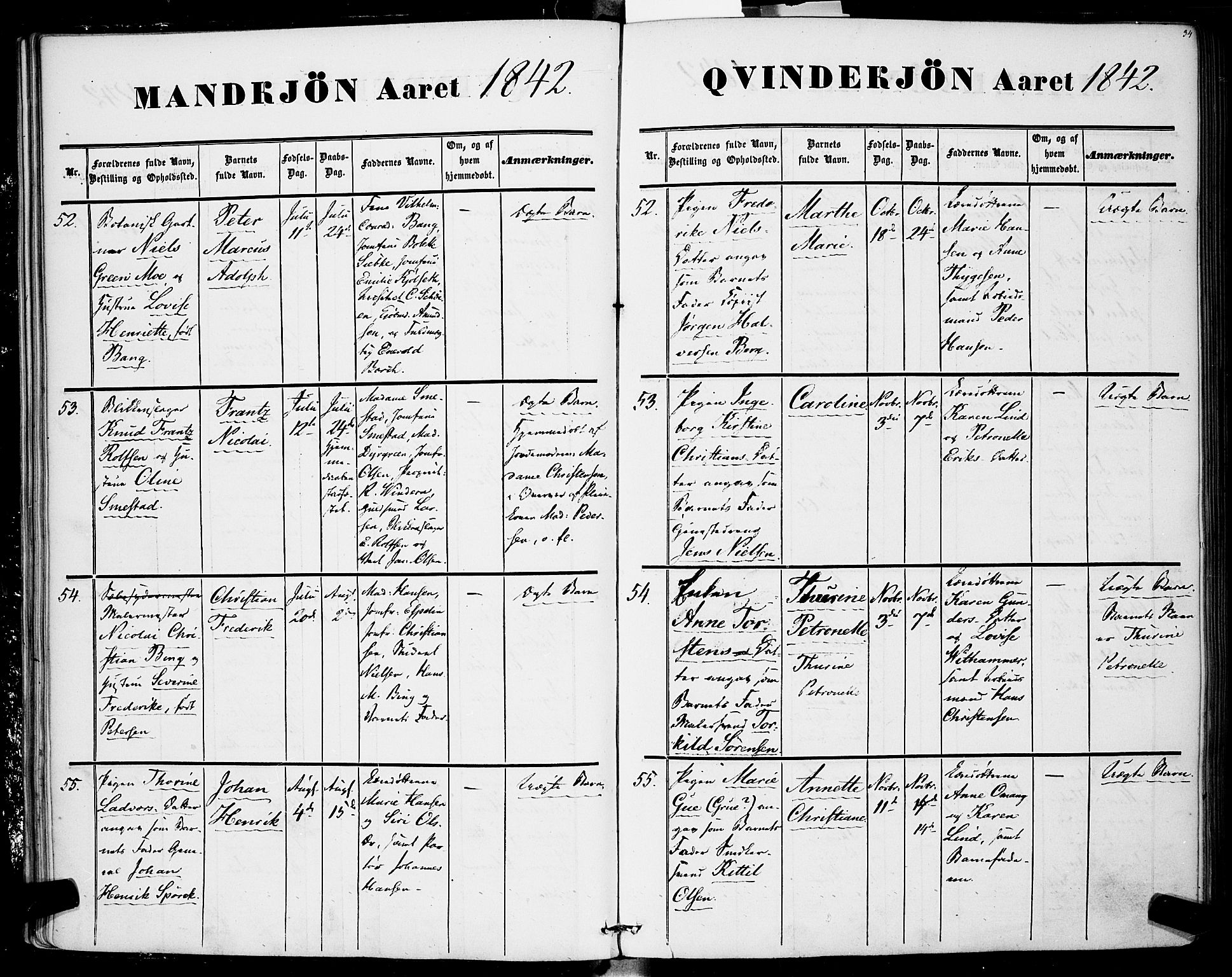 Rikshospitalet prestekontor Kirkebøker, SAO/A-10309b/F/L0003: Parish register (official) no. 3, 1841-1853, p. 34