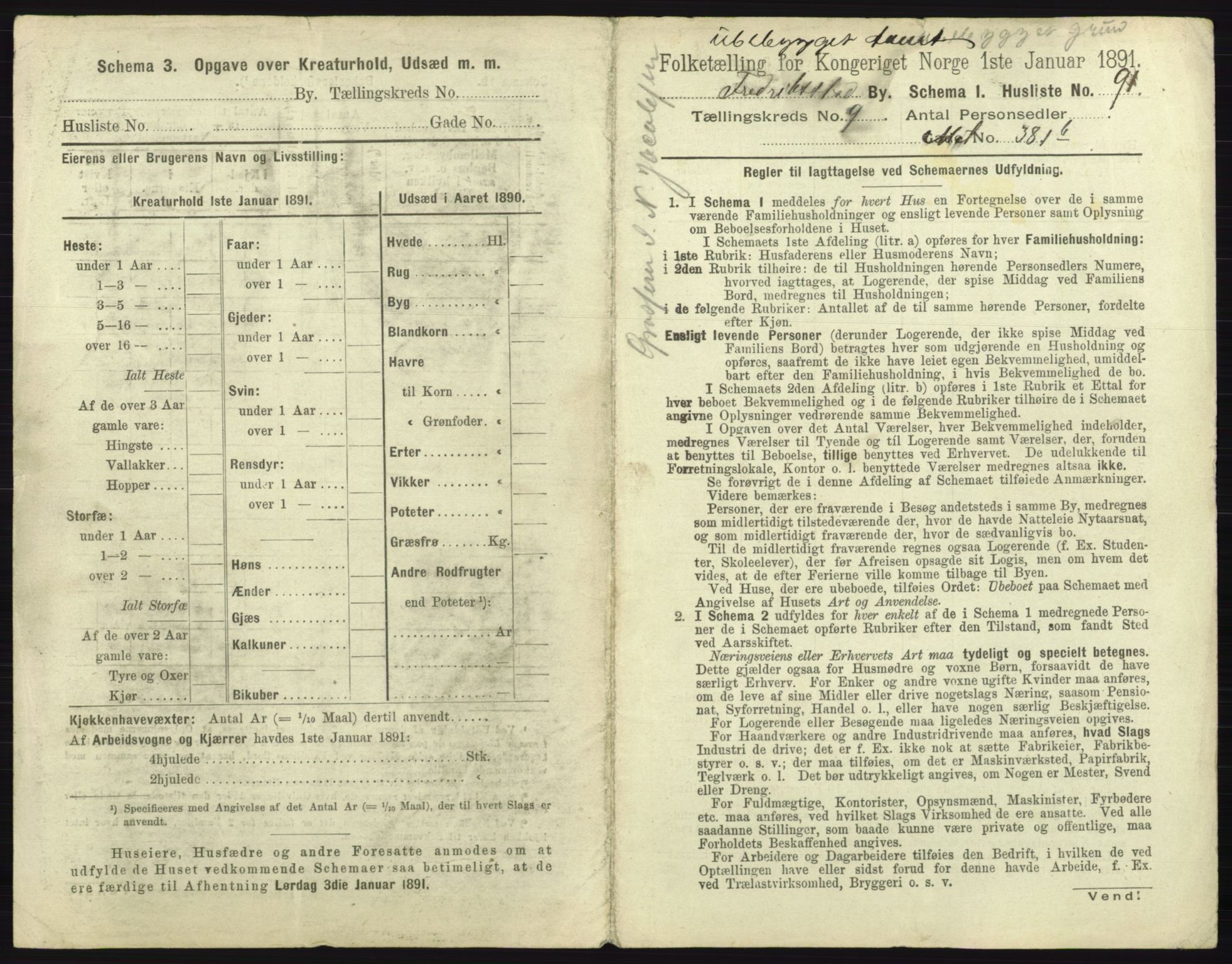 RA, 1891 census for 0103 Fredrikstad, 1891, p. 1882