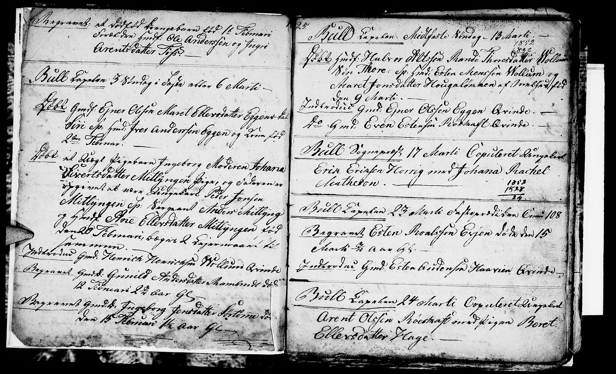 Ministerialprotokoller, klokkerbøker og fødselsregistre - Sør-Trøndelag, SAT/A-1456/692/L1109: Parish register (copy) no. 692C04, 1825-1827