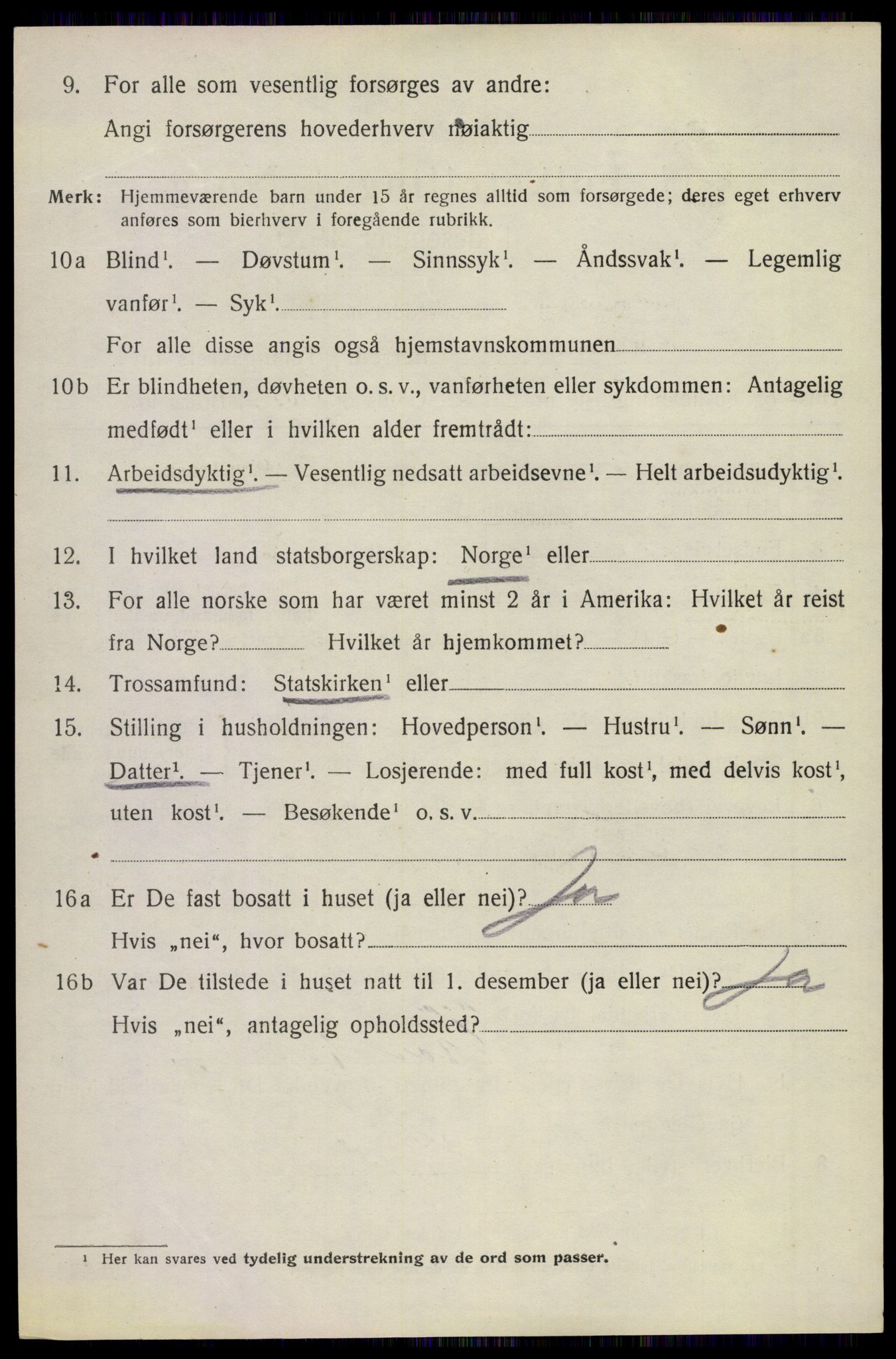 SAKO, 1920 census for Sande, 1920, p. 8445