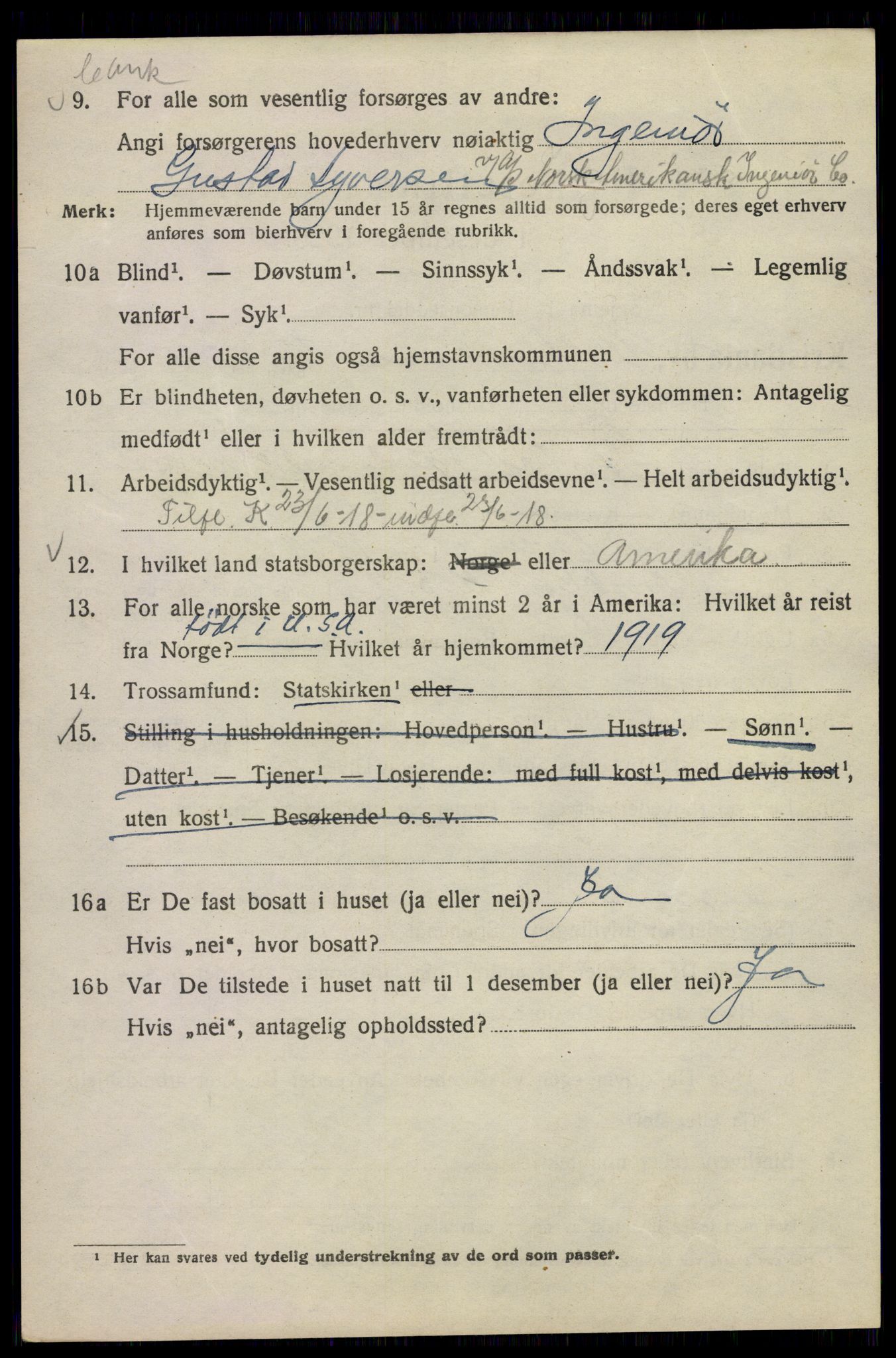 SAO, 1920 census for Kristiania, 1920, p. 650784