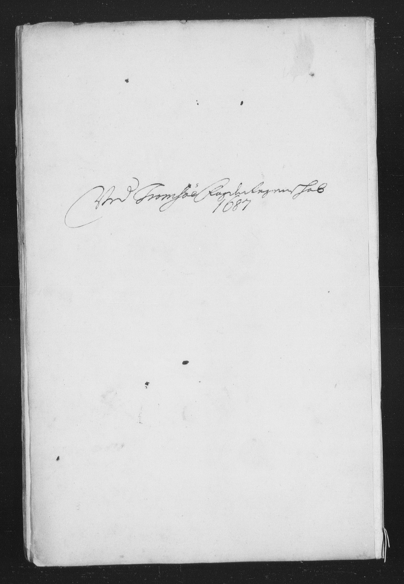 Rentekammeret inntil 1814, Reviderte regnskaper, Stiftamtstueregnskaper, Trondheim stiftamt og Nordland amt, AV/RA-EA-6044/R/Rh/L0010: Nordland amt, 1687