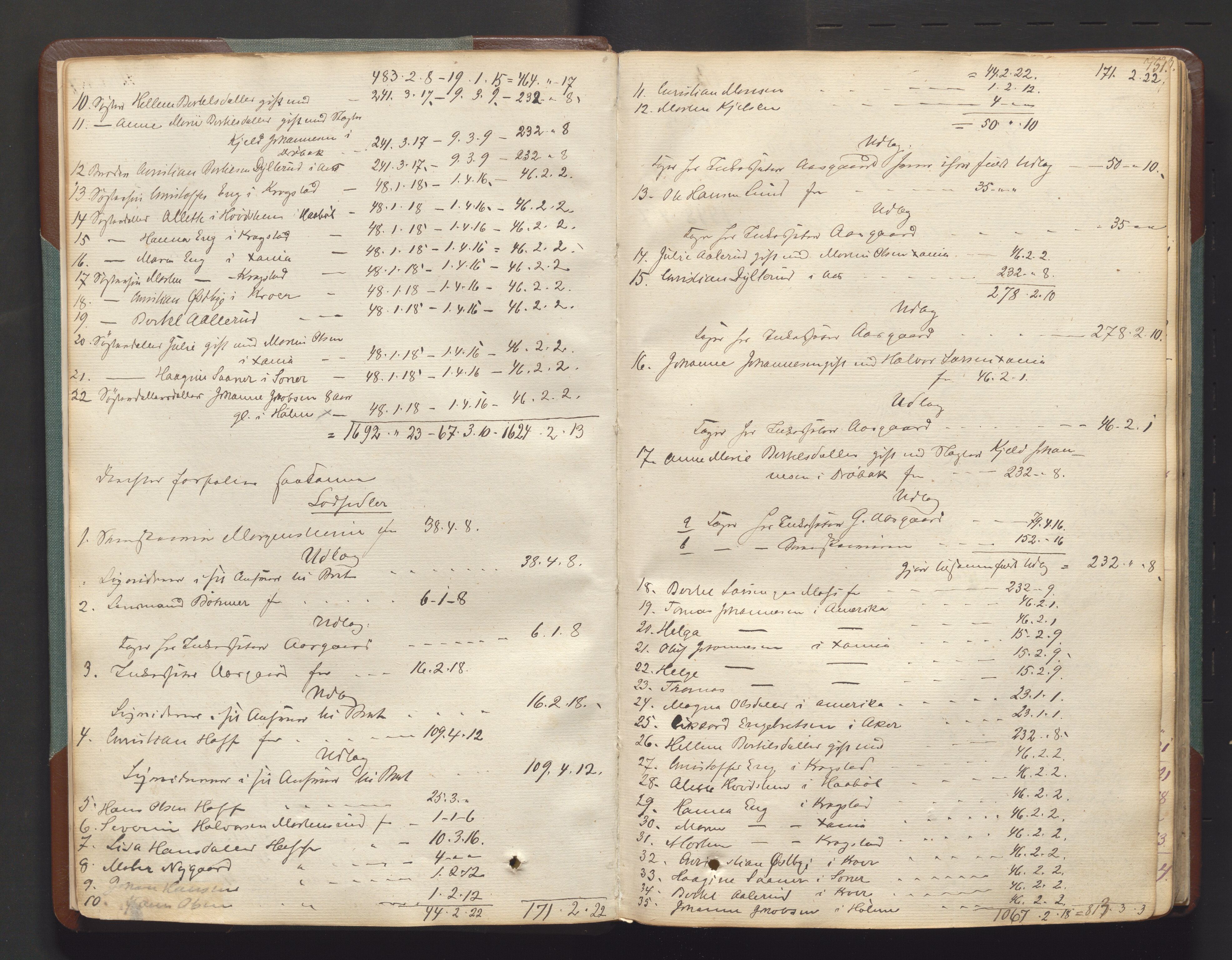 Lier, Røyken og Hurum sorenskriveri, AV/SAKO-A-89/H/He/L0001c: Skifteutlodningsprotokoll, 1836-1886, p. 730b-731a