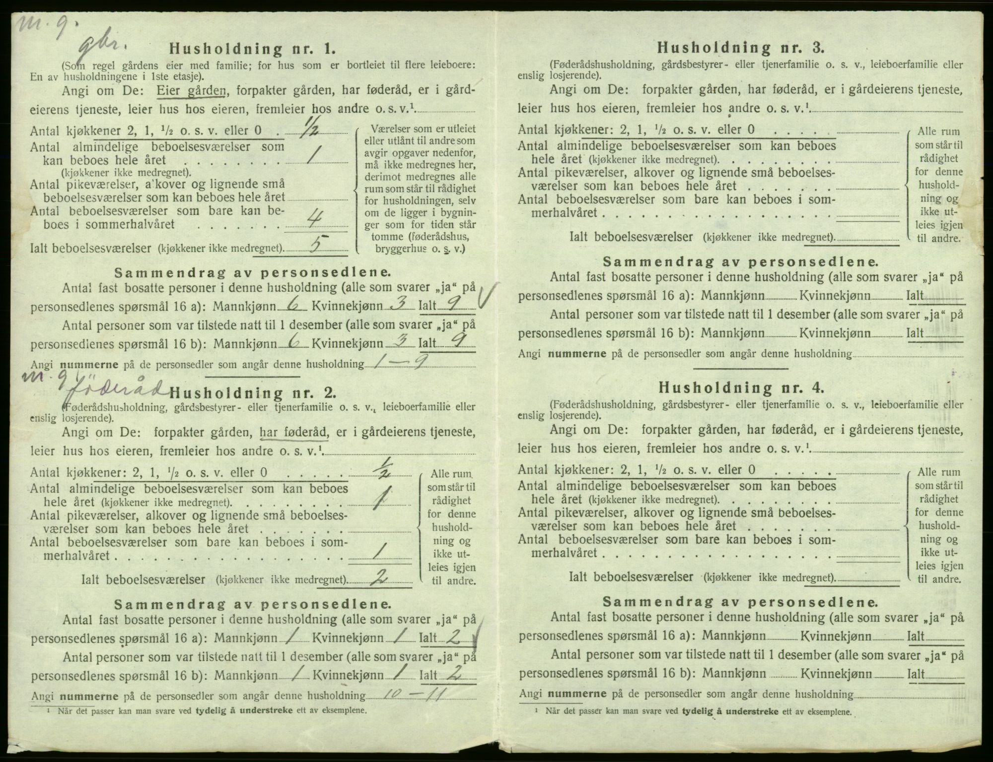 SAB, 1920 census for Fitjar, 1920, p. 897