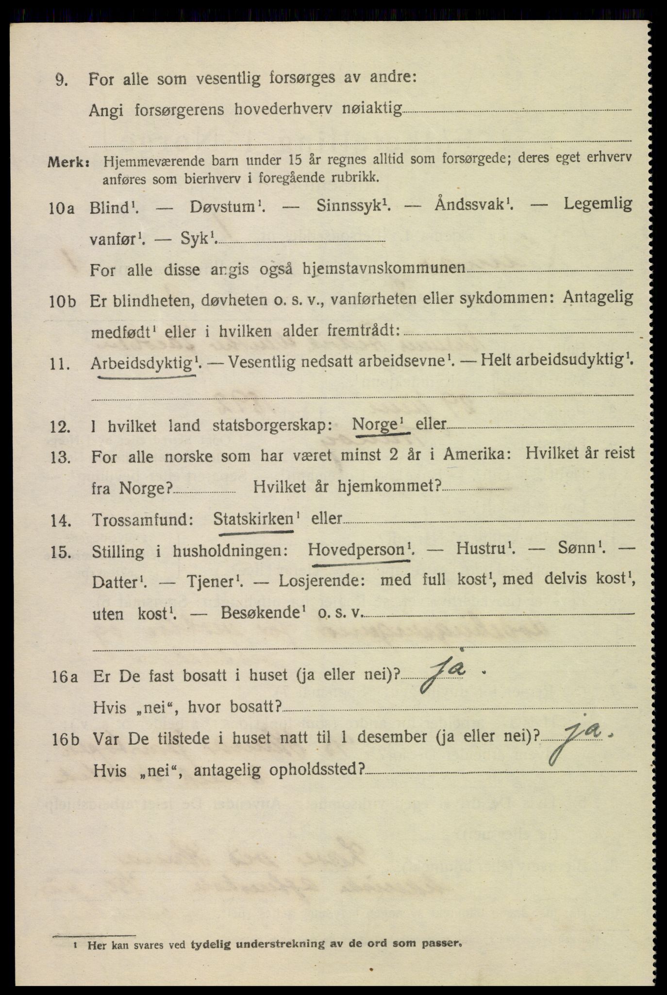 SAH, 1920 census for Hamar, 1920, p. 5122