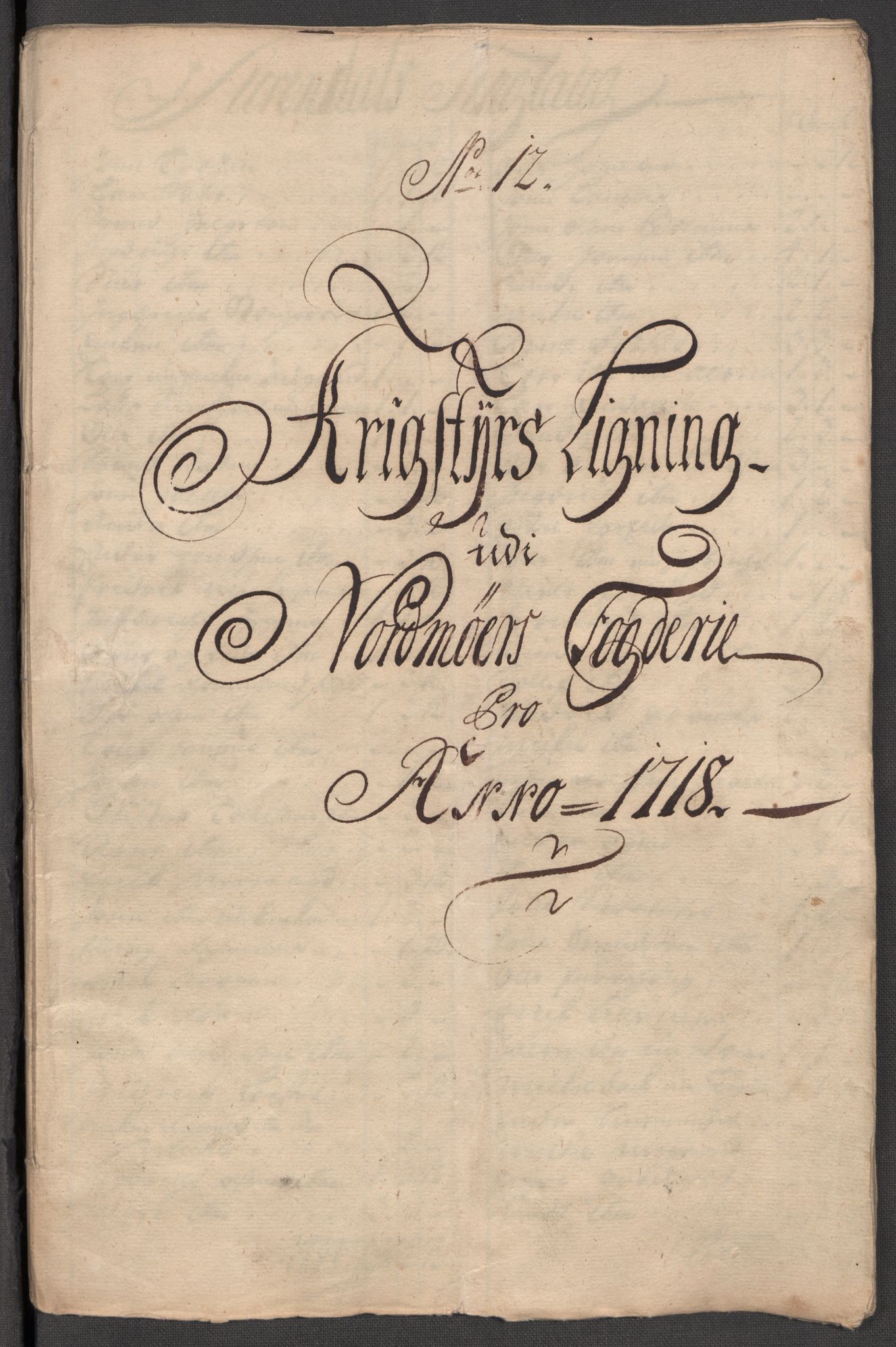 Rentekammeret inntil 1814, Reviderte regnskaper, Fogderegnskap, RA/EA-4092/R56/L3751: Fogderegnskap Nordmøre, 1718, p. 127