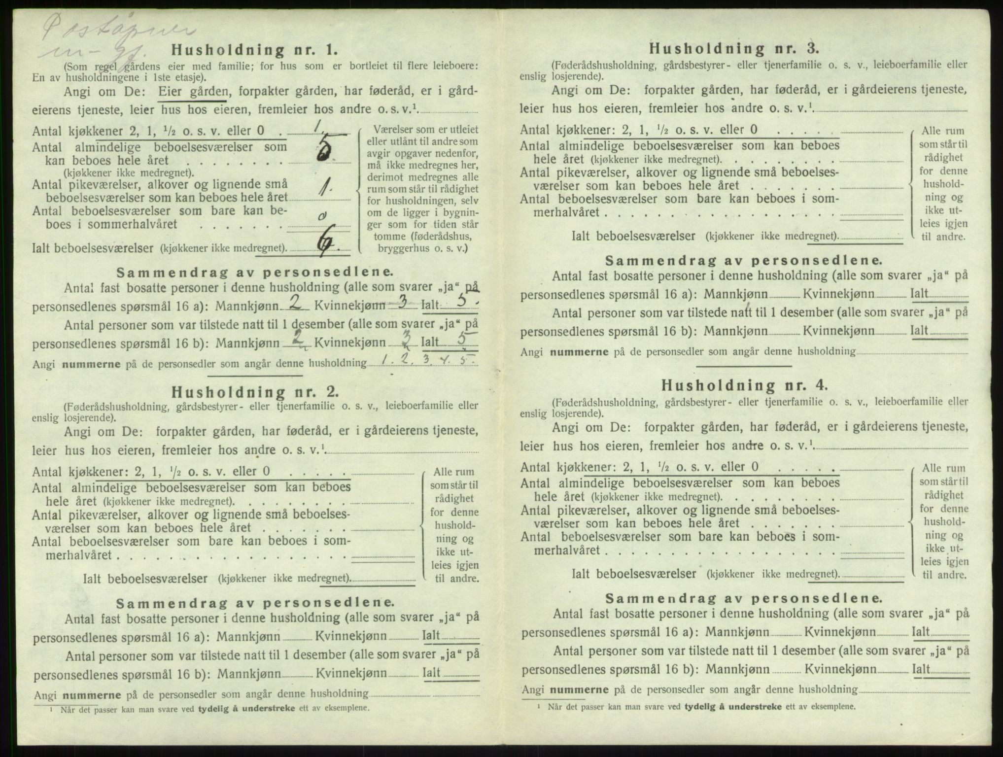SAB, 1920 census for Sogndal, 1920, p. 546