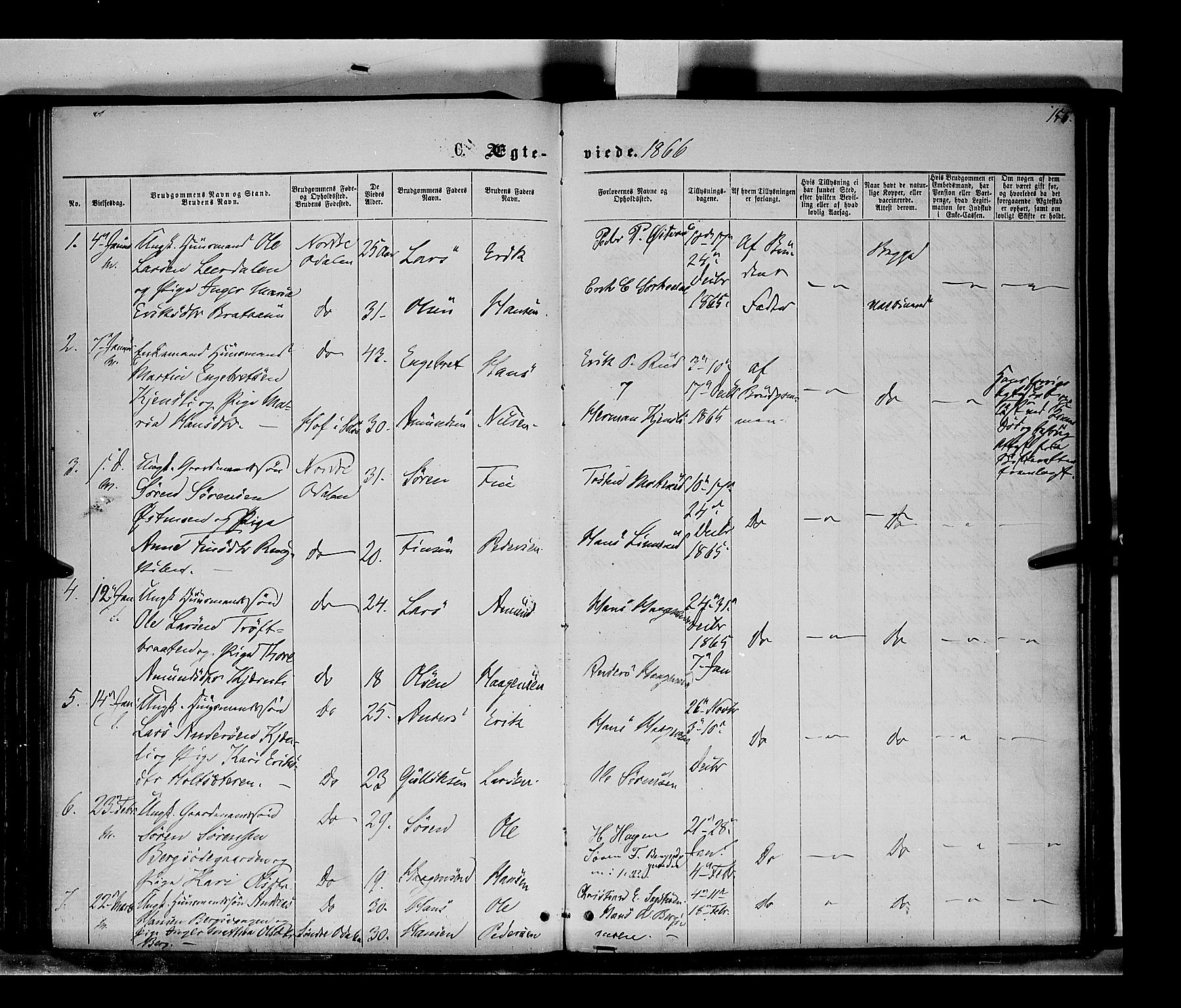 Nord-Odal prestekontor, SAH/PREST-032/H/Ha/Haa/L0004: Parish register (official) no. 4, 1866-1873, p. 156