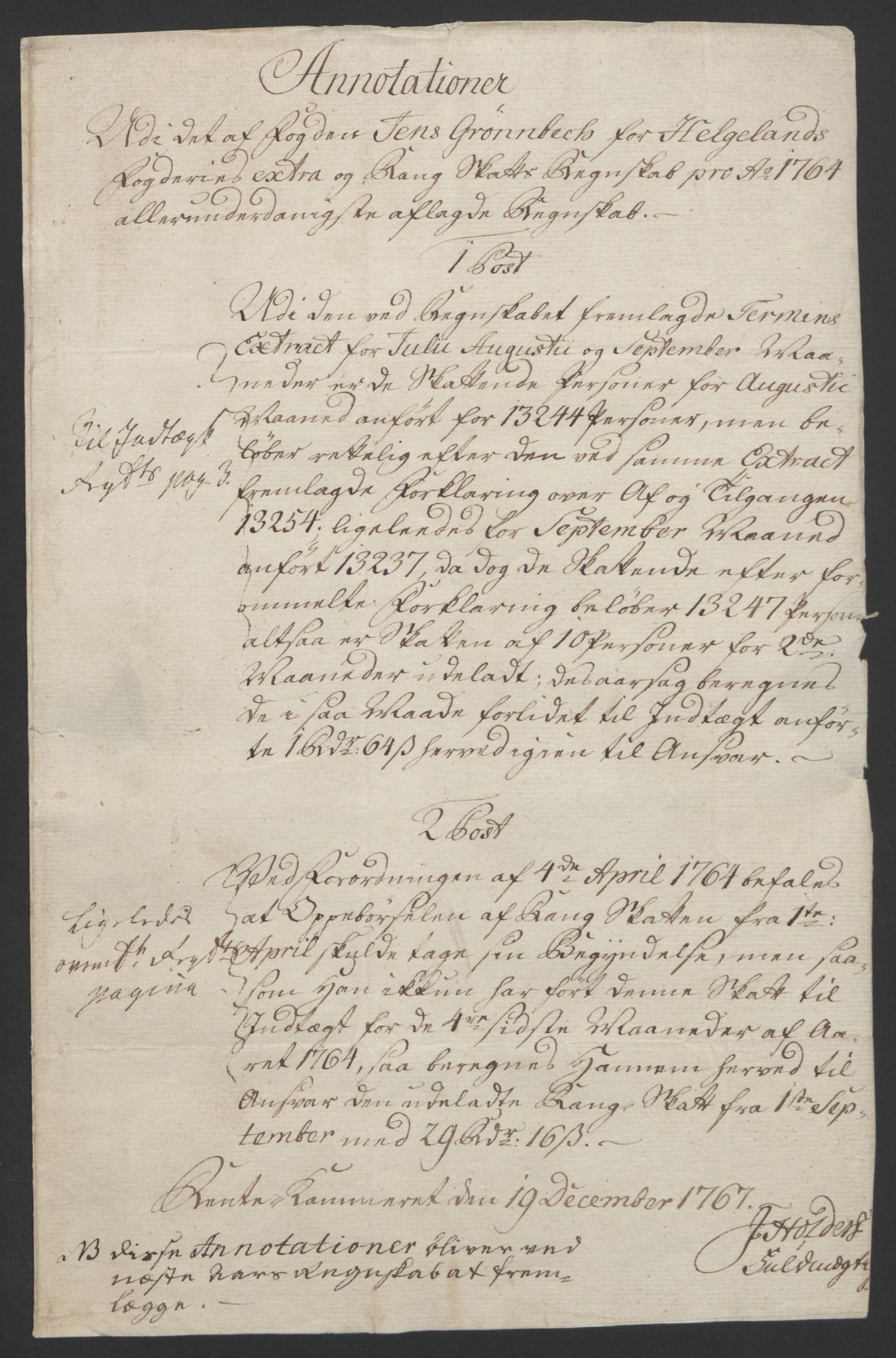 Rentekammeret inntil 1814, Reviderte regnskaper, Fogderegnskap, RA/EA-4092/R65/L4573: Ekstraskatten Helgeland, 1762-1772, p. 201