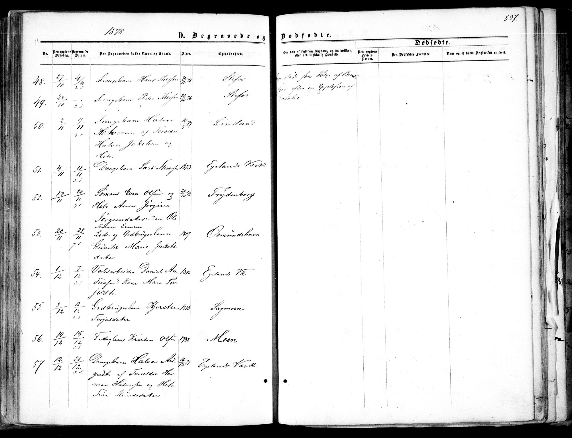 Søndeled sokneprestkontor, AV/SAK-1111-0038/F/Fa/L0003: Parish register (official) no. A 3, 1861-1879, p. 537