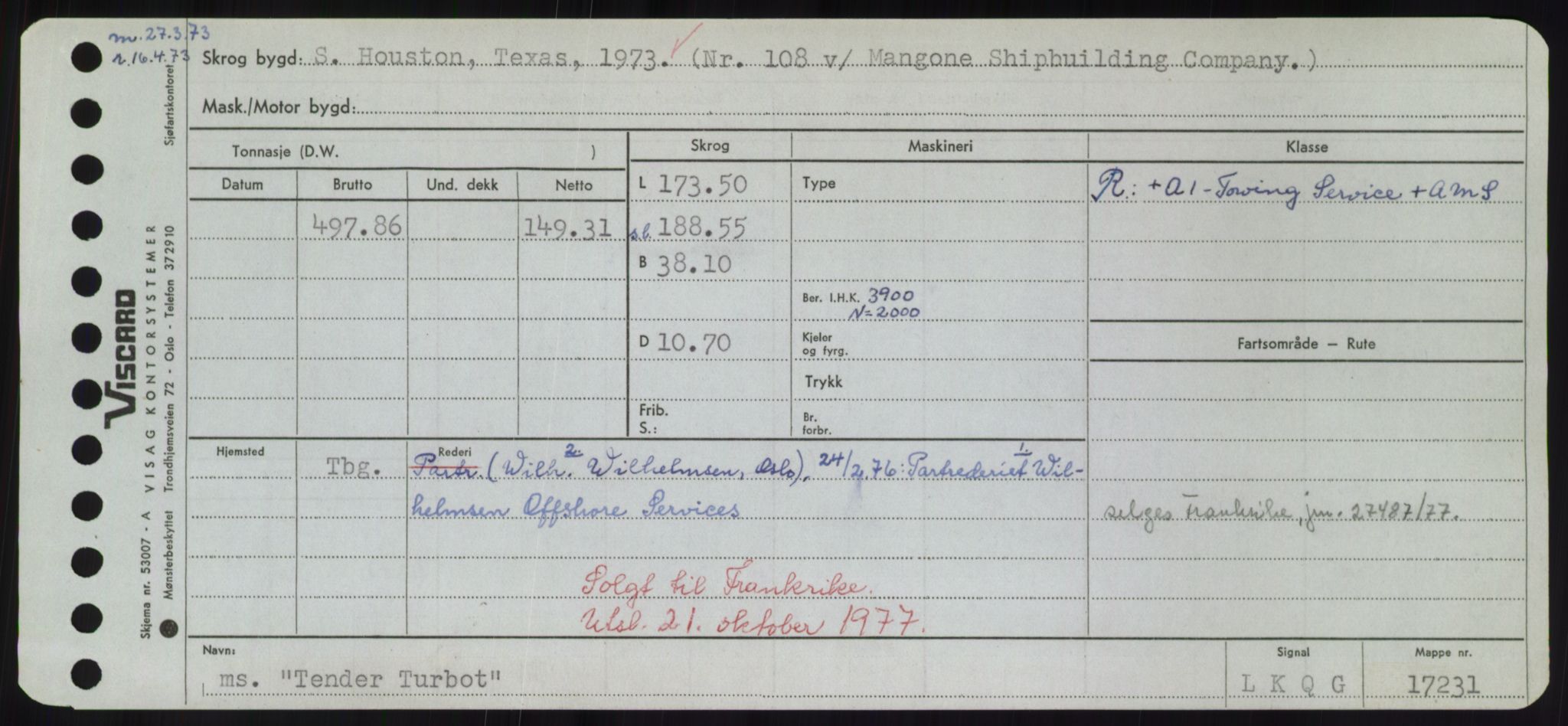 Sjøfartsdirektoratet med forløpere, Skipsmålingen, RA/S-1627/H/Hd/L0038: Fartøy, T-Th, p. 419