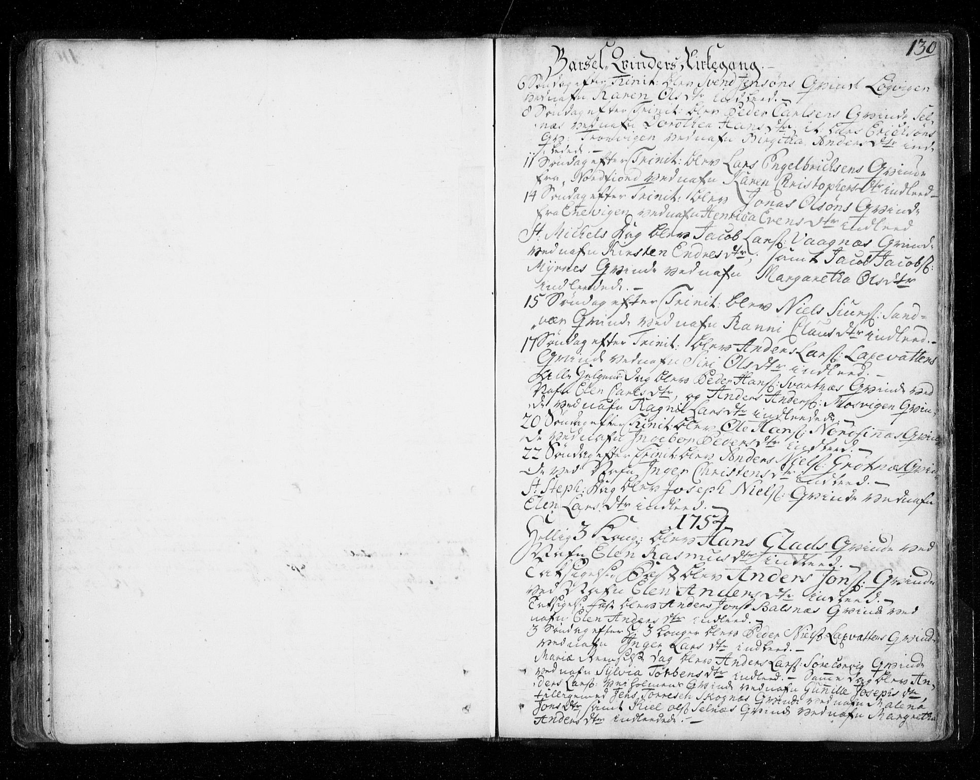 Tromsø sokneprestkontor/stiftsprosti/domprosti, SATØ/S-1343/G/Ga/L0002kirke: Parish register (official) no. 2, 1753-1778, p. 130