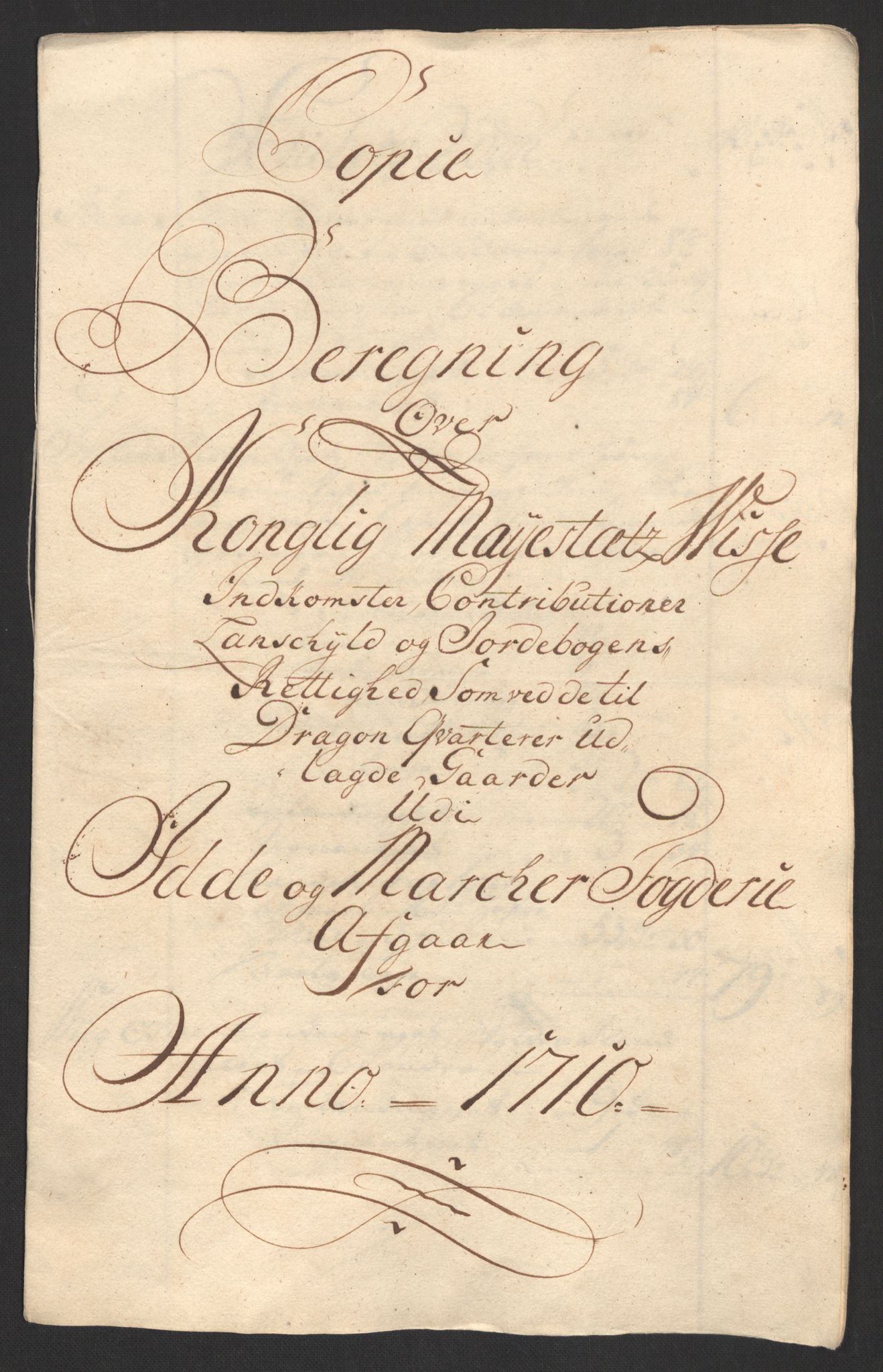 Rentekammeret inntil 1814, Reviderte regnskaper, Fogderegnskap, AV/RA-EA-4092/R01/L0019: Fogderegnskap Idd og Marker, 1710, p. 172