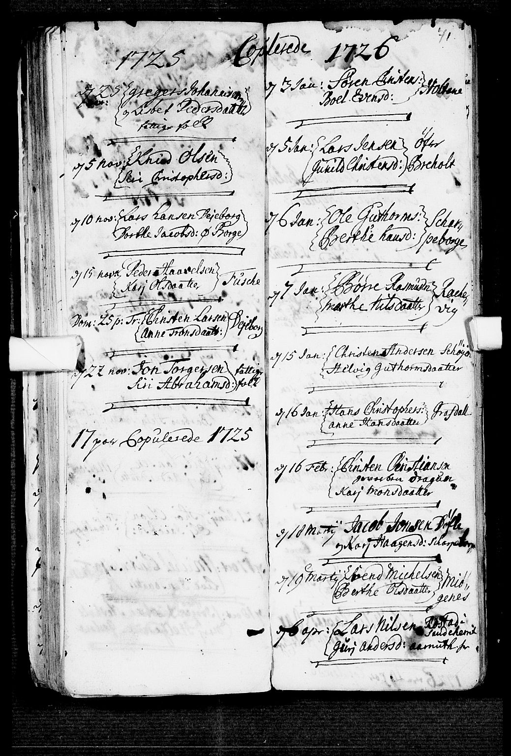 Stokke kirkebøker, AV/SAKO-A-320/F/Fa/L0001: Parish register (official) no. I 1, 1717-1733, p. 71