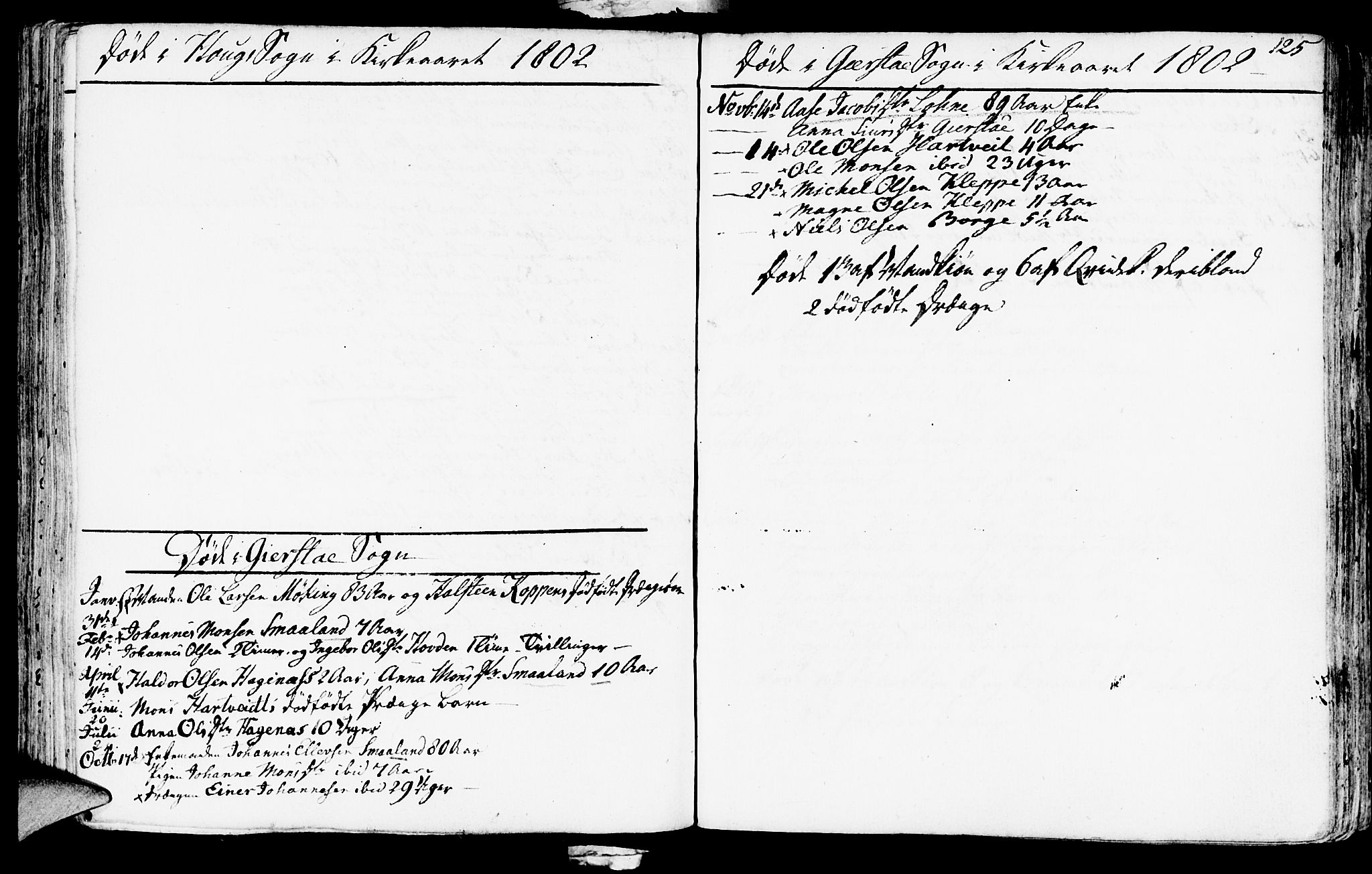 Haus sokneprestembete, AV/SAB-A-75601/H/Haa: Parish register (official) no. A 11, 1796-1816, p. 125