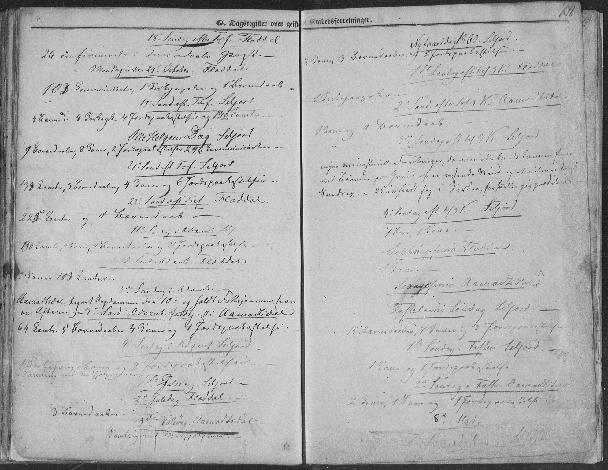 Seljord kirkebøker, AV/SAKO-A-20/F/Fa/L012b: Parish register (official) no. I 12B, 1850-1865, p. 611