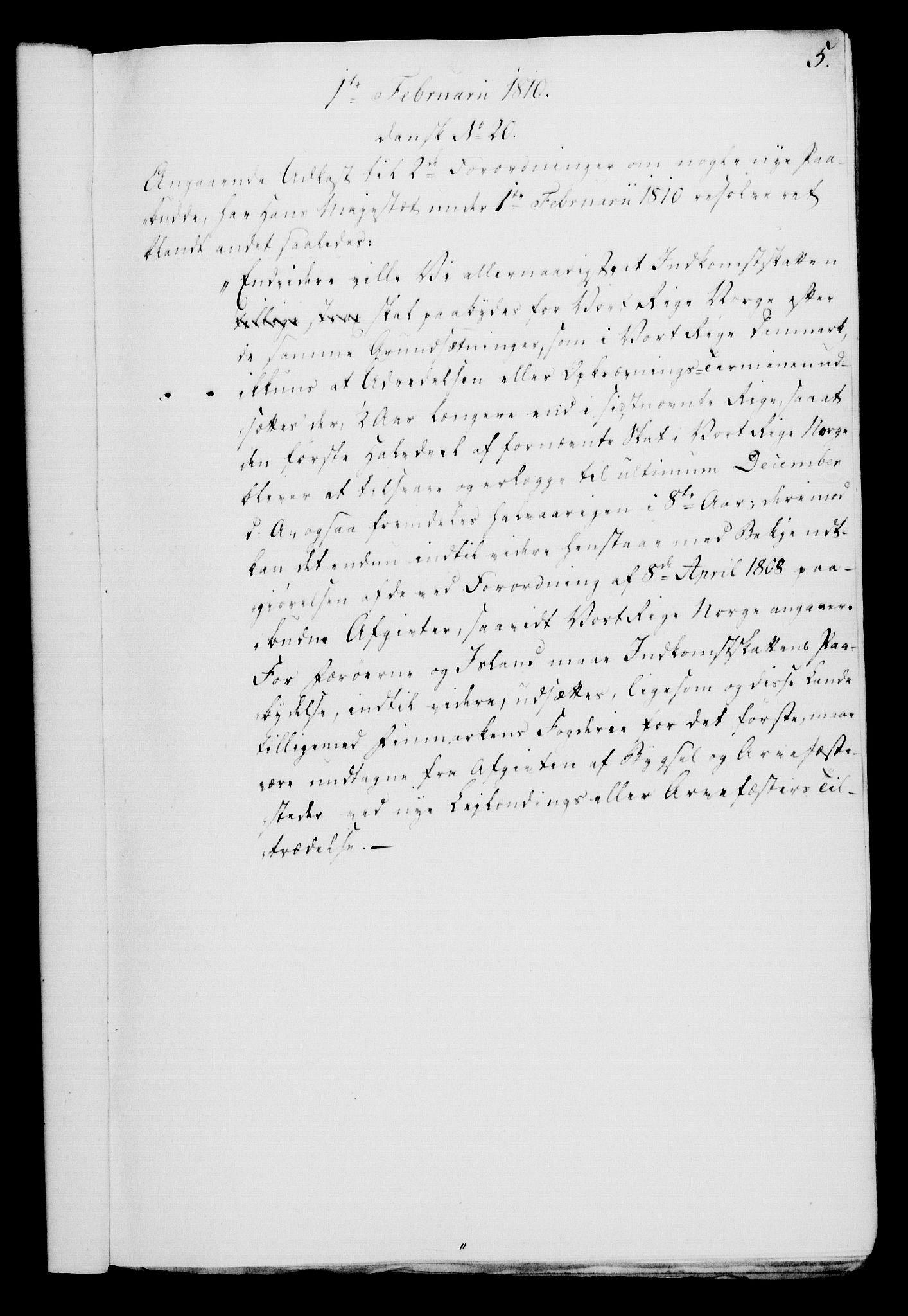 Rentekammeret, Kammerkanselliet, RA/EA-3111/G/Gf/Gfa/L0092: Norsk relasjons- og resolusjonsprotokoll (merket RK 52.92), 1810, p. 34