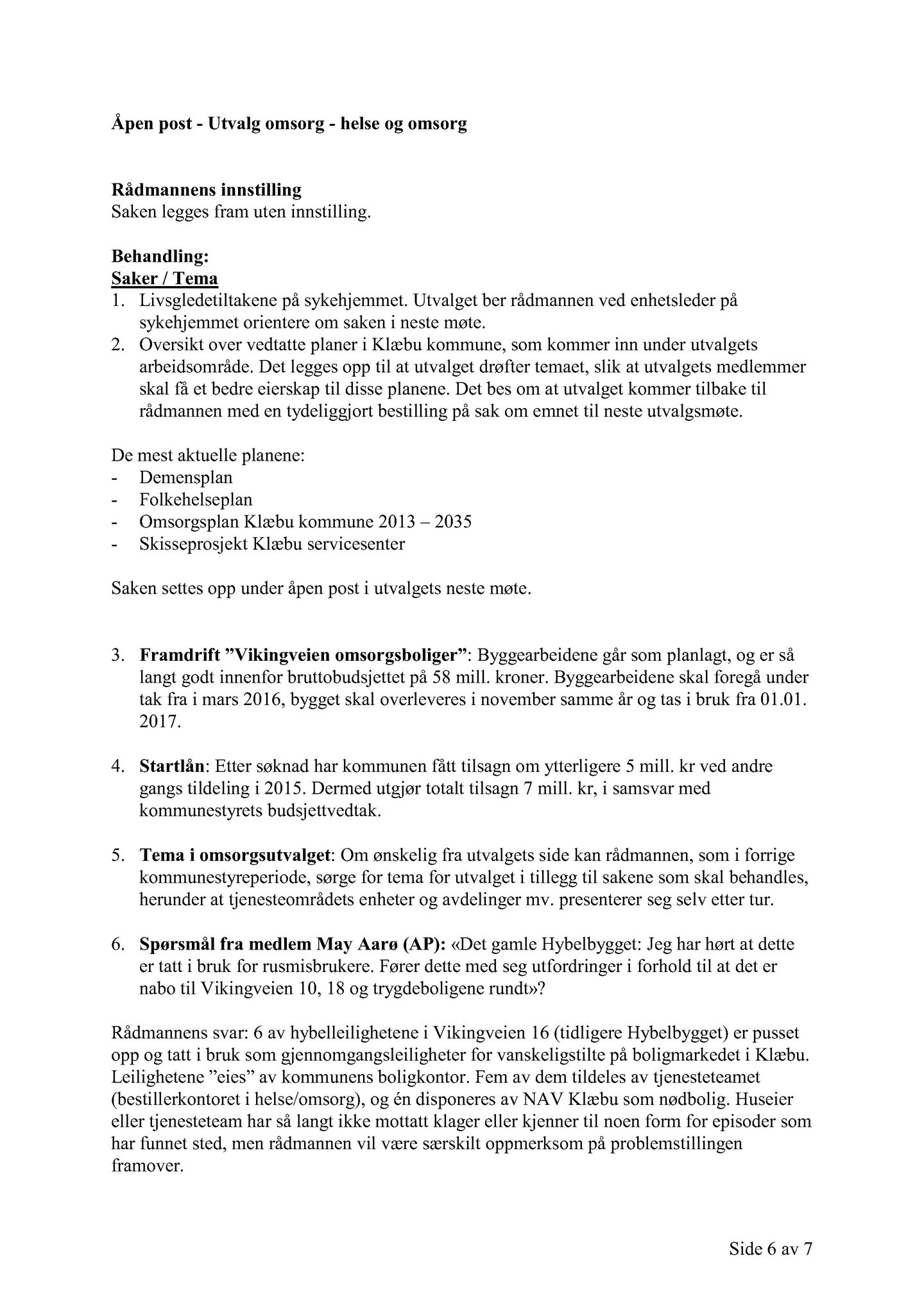 Klæbu Kommune, TRKO/KK/05-UOm/L006: Utvalg for omsorg - Møtedokumenter, 2015, p. 372