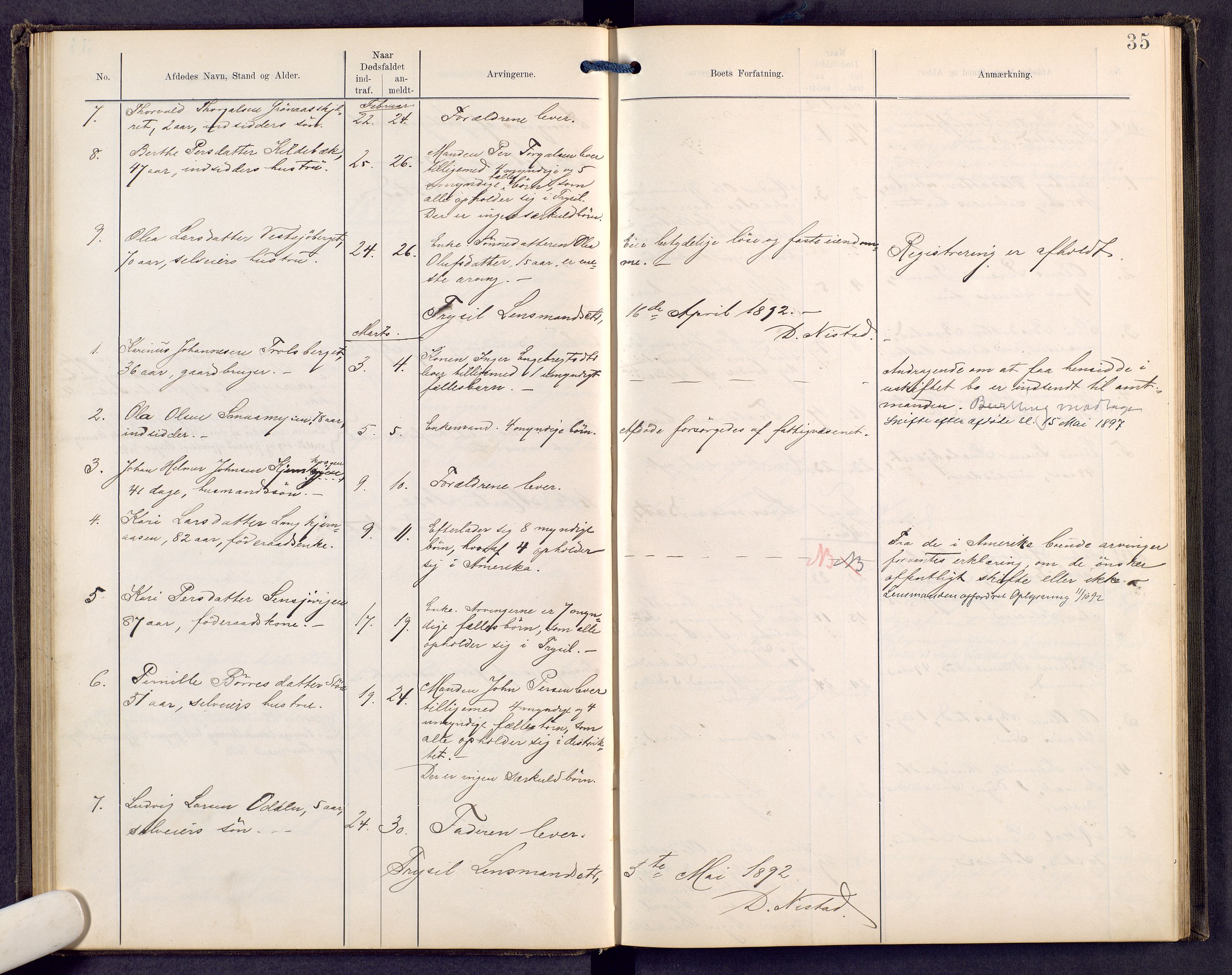 Sør-Østerdal sorenskriveri, AV/SAH-TING-018/J/Jg/L0008: Dødsfallsjournal, 1886-1902, p. 35