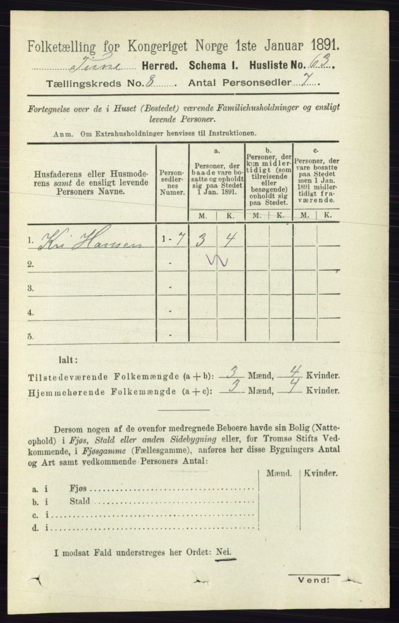 RA, 1891 census for 0130 Tune, 1891, p. 5767