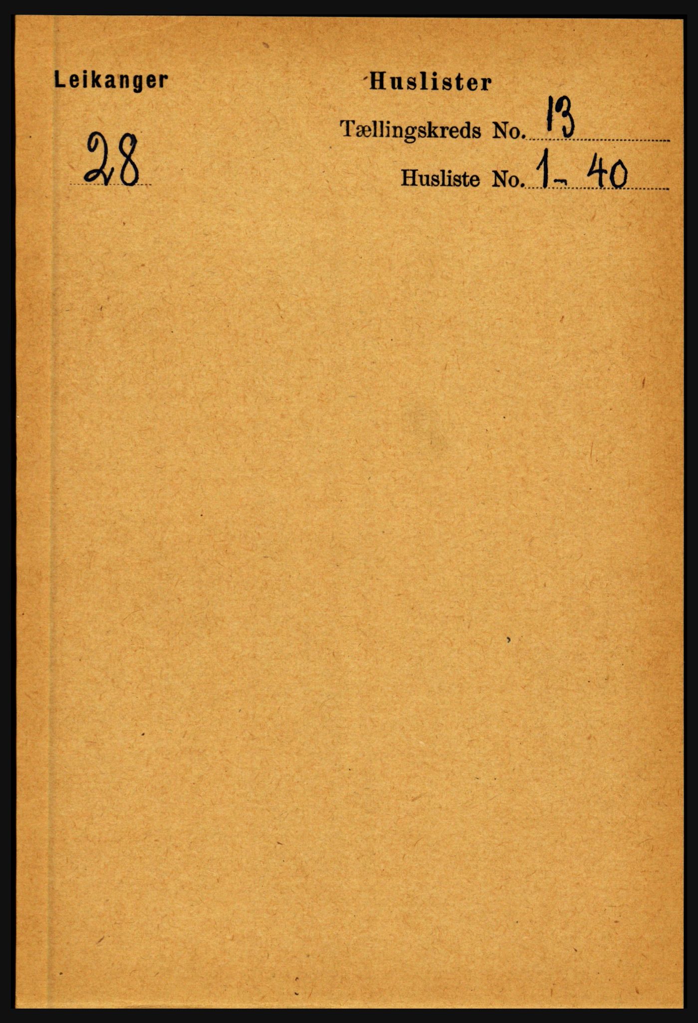 RA, 1891 census for 1419 Leikanger, 1891, p. 2412