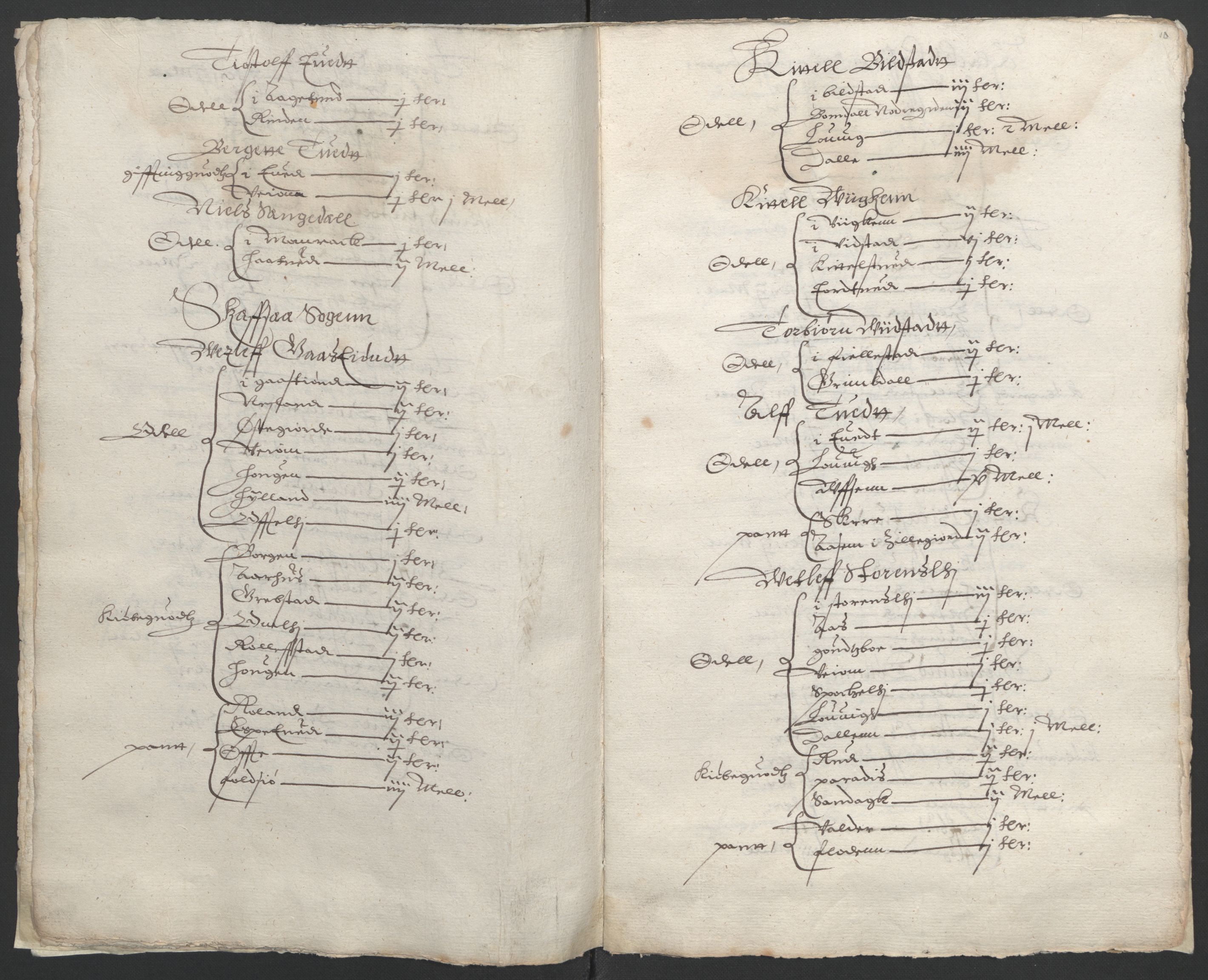 Stattholderembetet 1572-1771, AV/RA-EA-2870/Ek/L0009/0002: Jordebøker til utlikning av rosstjeneste 1624-1626: / Odelsjordebøker for Bratsberg len, 1624, p. 88