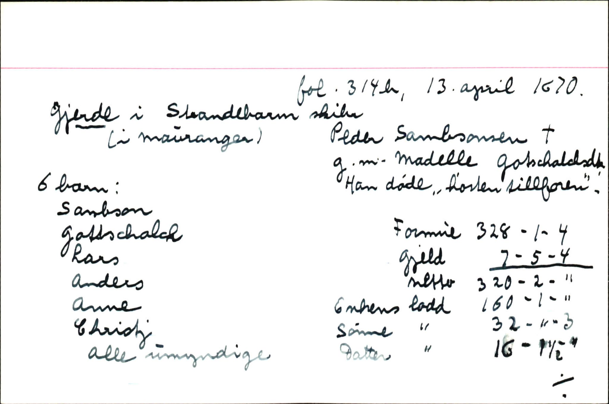 Skiftekort ved Statsarkivet i Bergen, SAB/SKIFTEKORT/004/L0001: Skifteprotokoll nr. 1-2, 1668-1699, p. 217