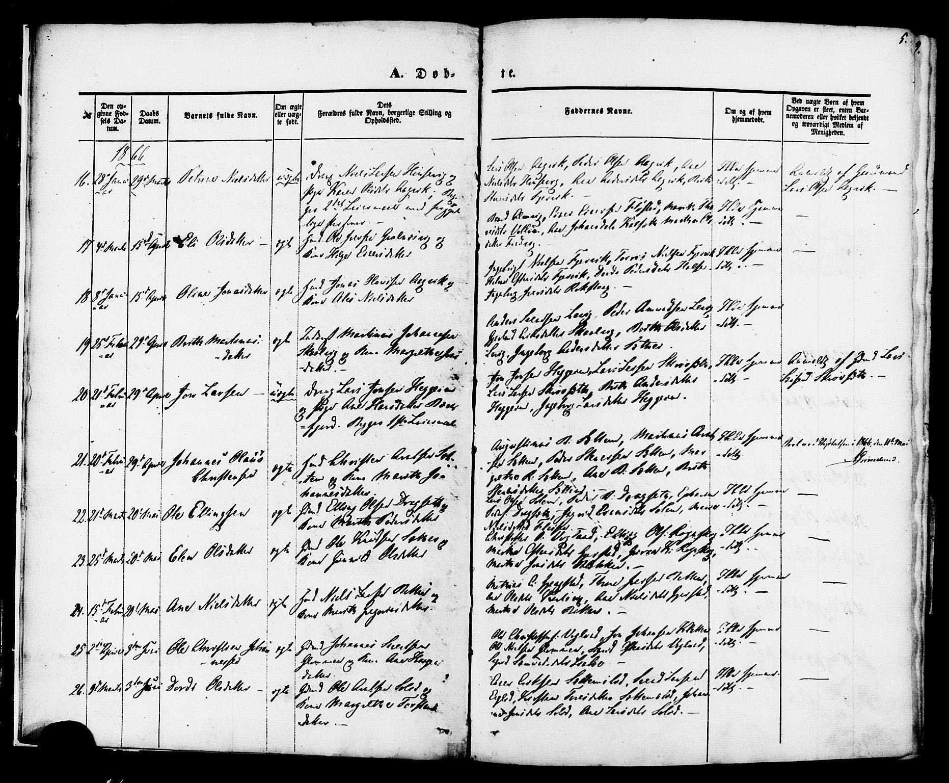 Ministerialprotokoller, klokkerbøker og fødselsregistre - Møre og Romsdal, SAT/A-1454/576/L0884: Parish register (official) no. 576A02, 1865-1879, p. 5