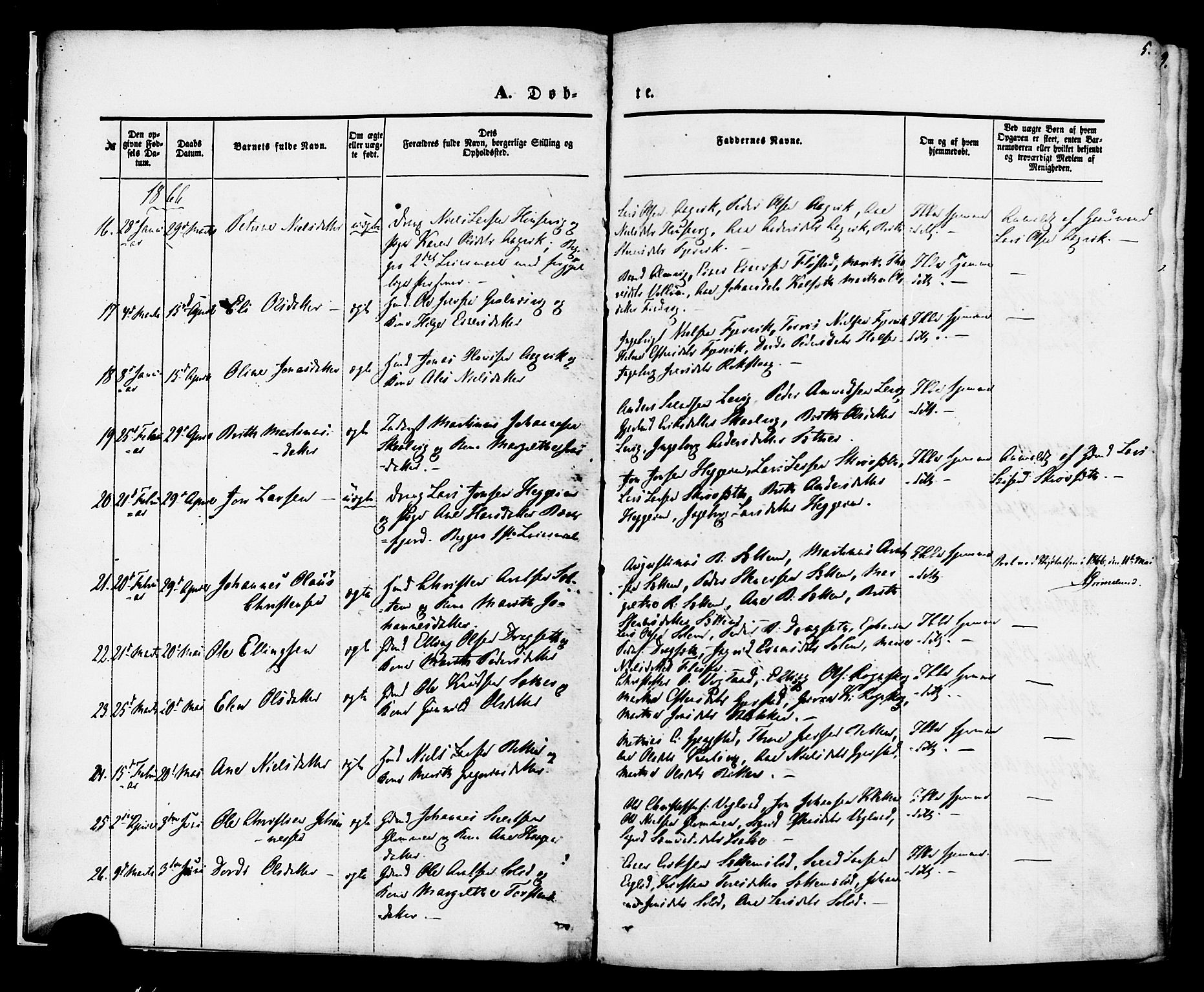 Ministerialprotokoller, klokkerbøker og fødselsregistre - Møre og Romsdal, AV/SAT-A-1454/576/L0884: Parish register (official) no. 576A02, 1865-1879, p. 5