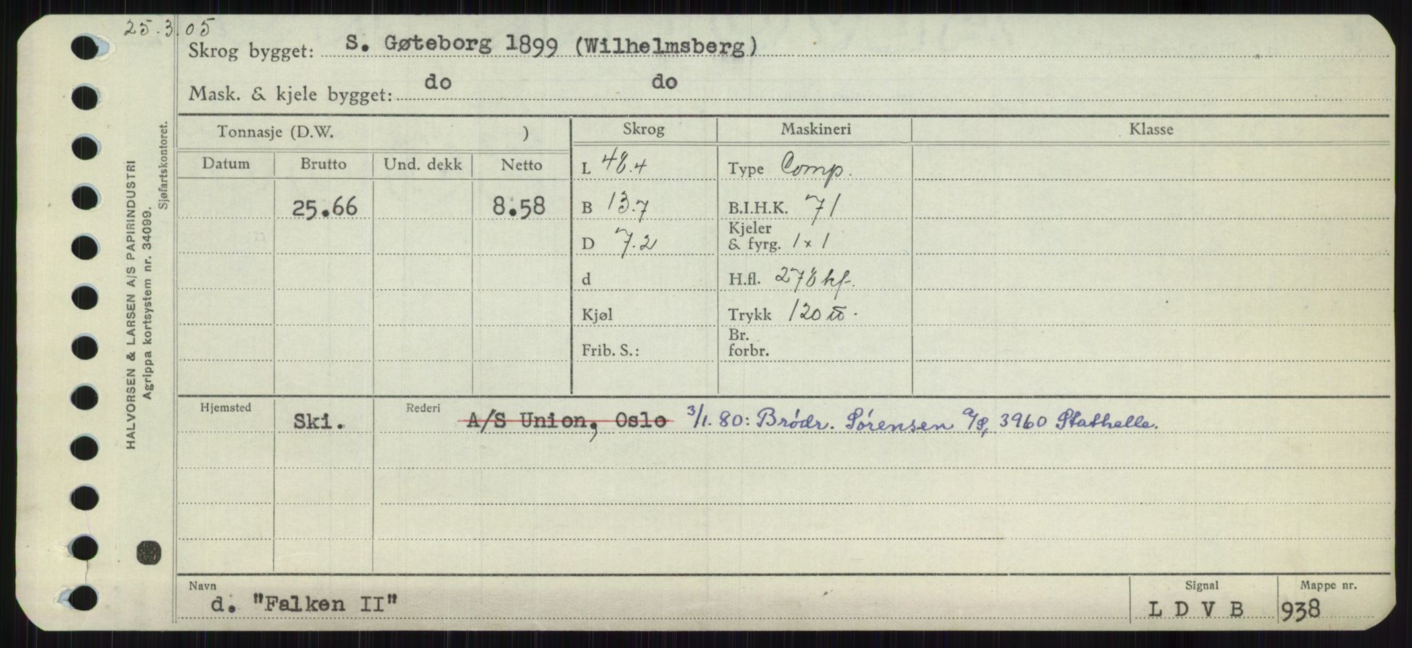 Sjøfartsdirektoratet med forløpere, Skipsmålingen, AV/RA-S-1627/H/Ha/L0002/0001: Fartøy, Eik-Hill / Fartøy, Eik-F, p. 279