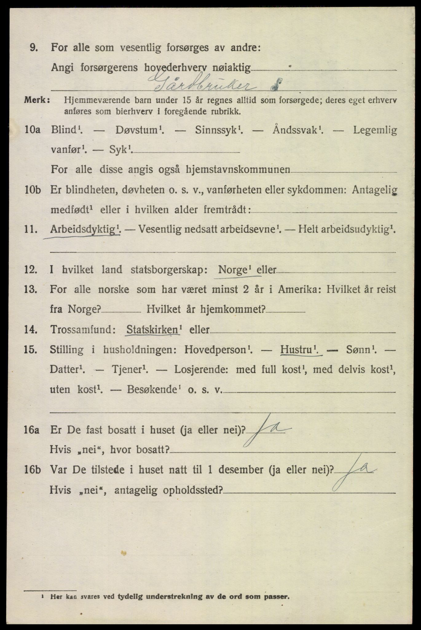 SAH, 1920 census for Folldal, 1920, p. 2080