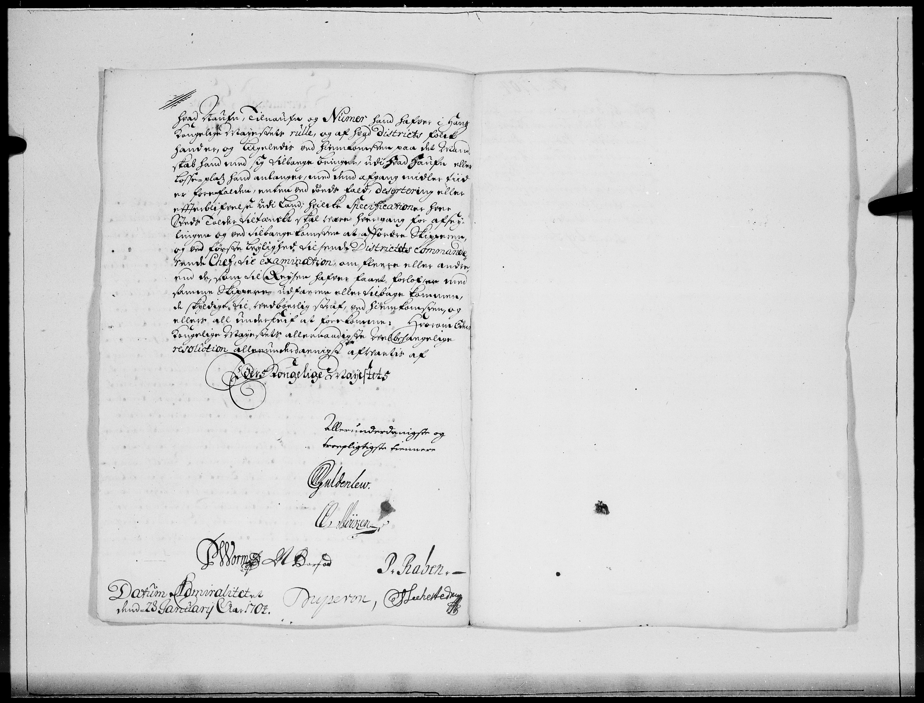 Danske Kanselli 1572-1799, AV/RA-EA-3023/F/Fc/Fcc/Fcca/L0055: Norske innlegg 1572-1799, 1704, p. 37