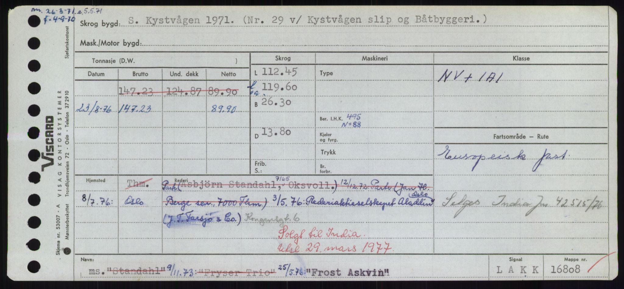 Sjøfartsdirektoratet med forløpere, Skipsmålingen, AV/RA-S-1627/H/Hd/L0011: Fartøy, Fla-Får, p. 521